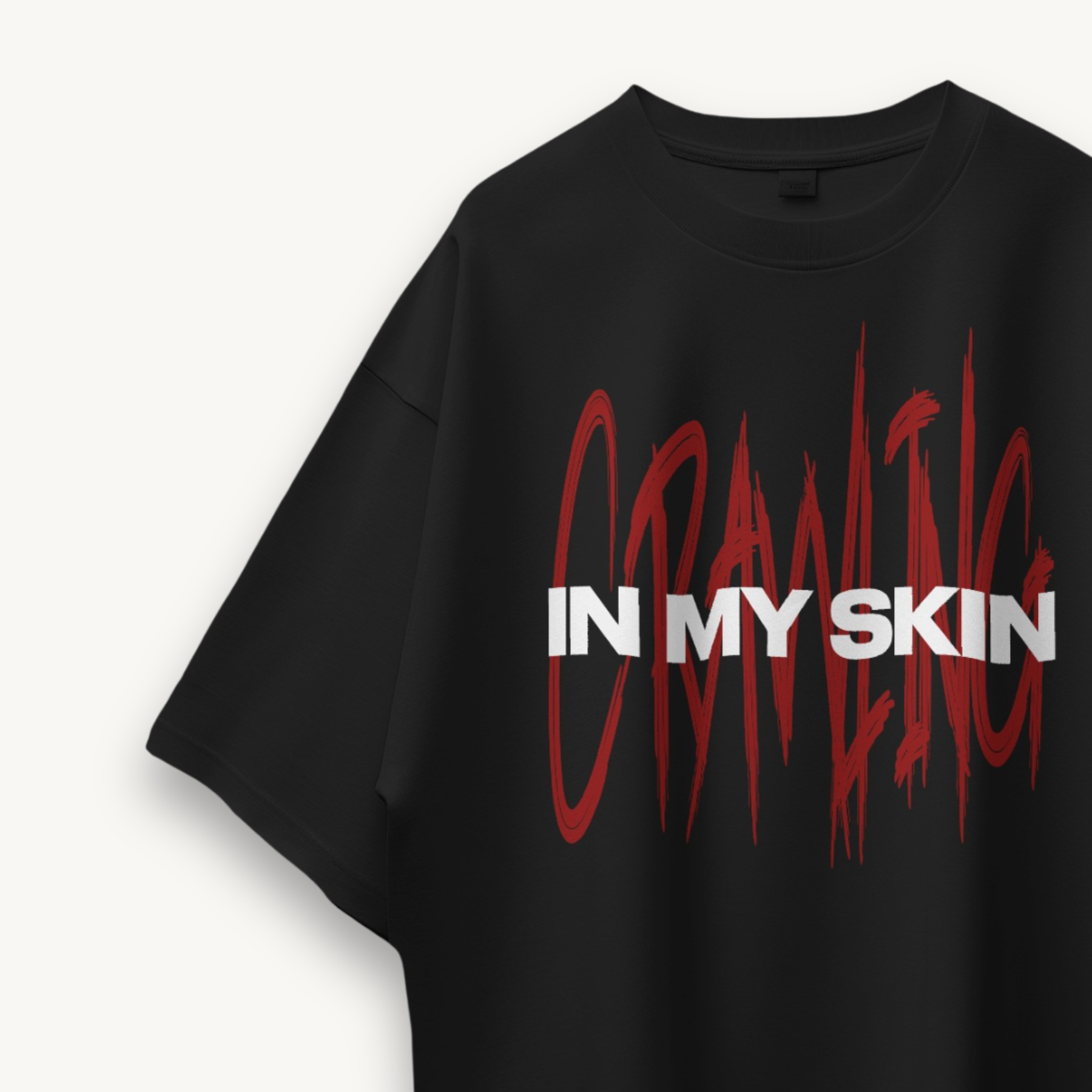TNC Crawling In My Skin Black Oversized Tee