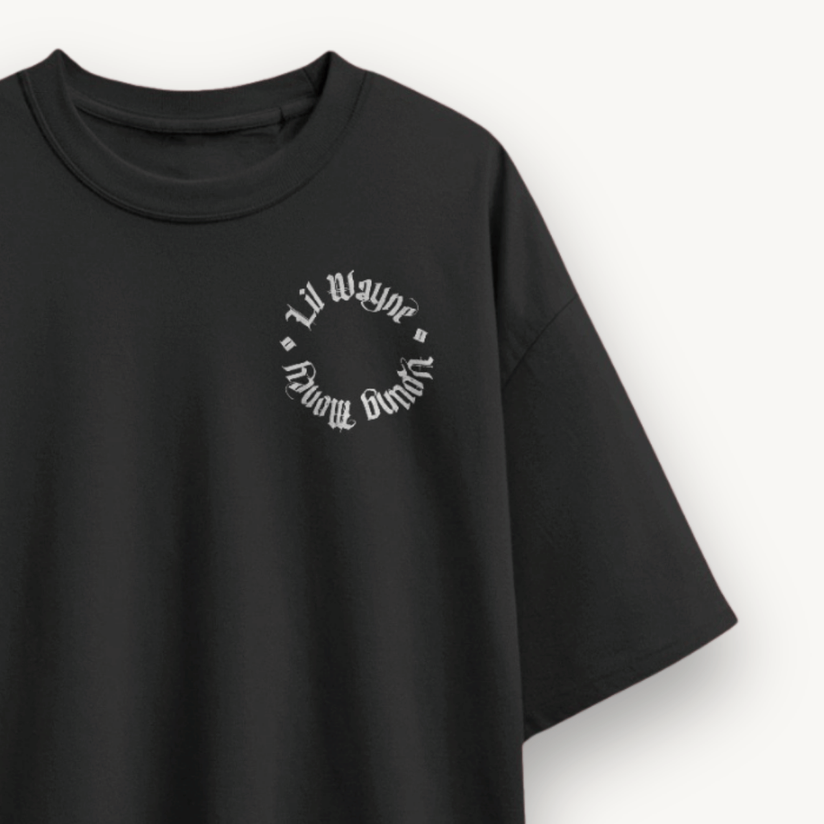 Lil Wayne LWYM Black Oversized Tee