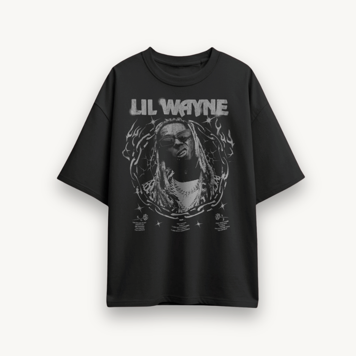 Lil Wayne Tha Carter Black Oversized Tee