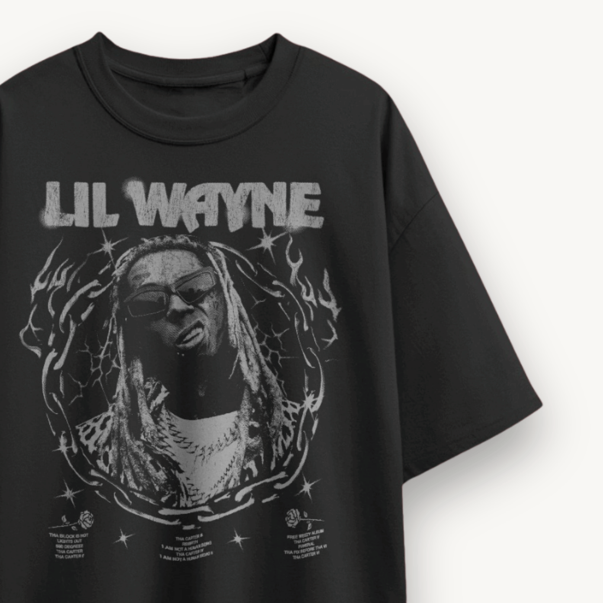 Lil Wayne Tha Carter Black Oversized Tee