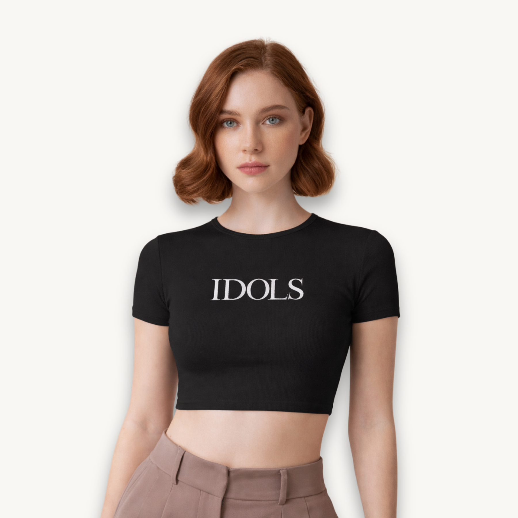 Yungblud Mumbai '26 IDOLS Black Crop Top