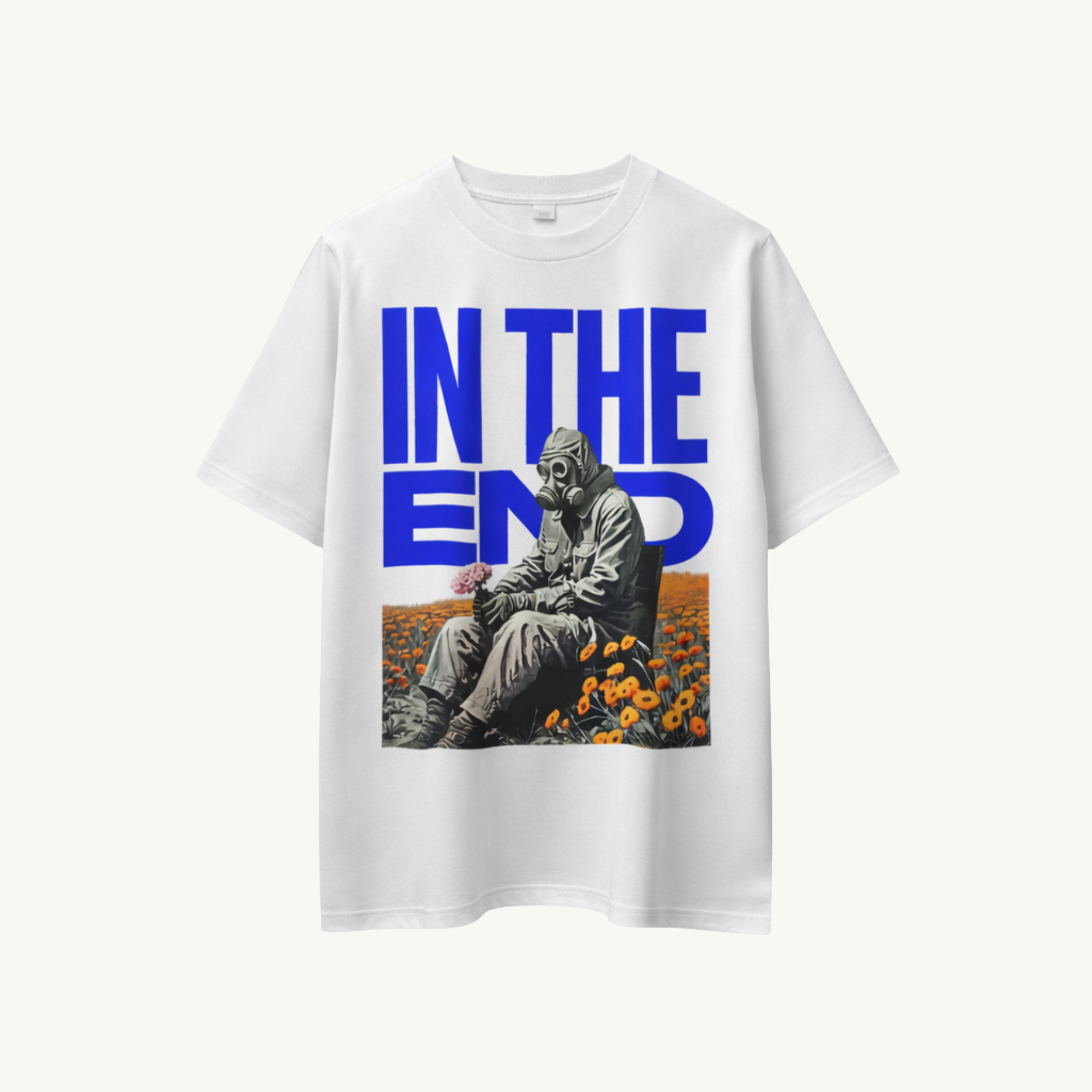 TNC In The End Mask White Regular Tee