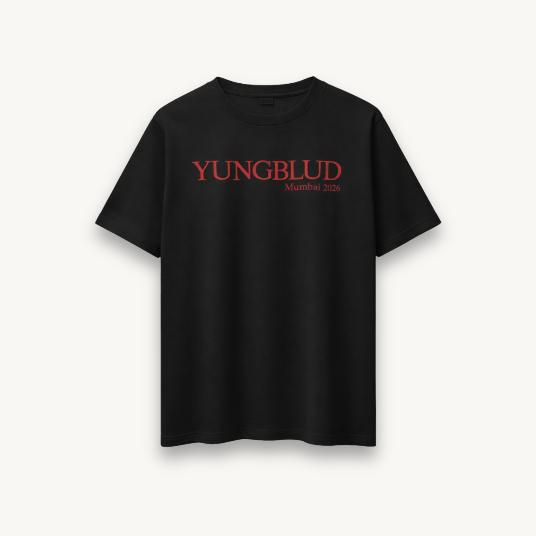 Yungblud Mumbai '26 Wings Black Regular Tee