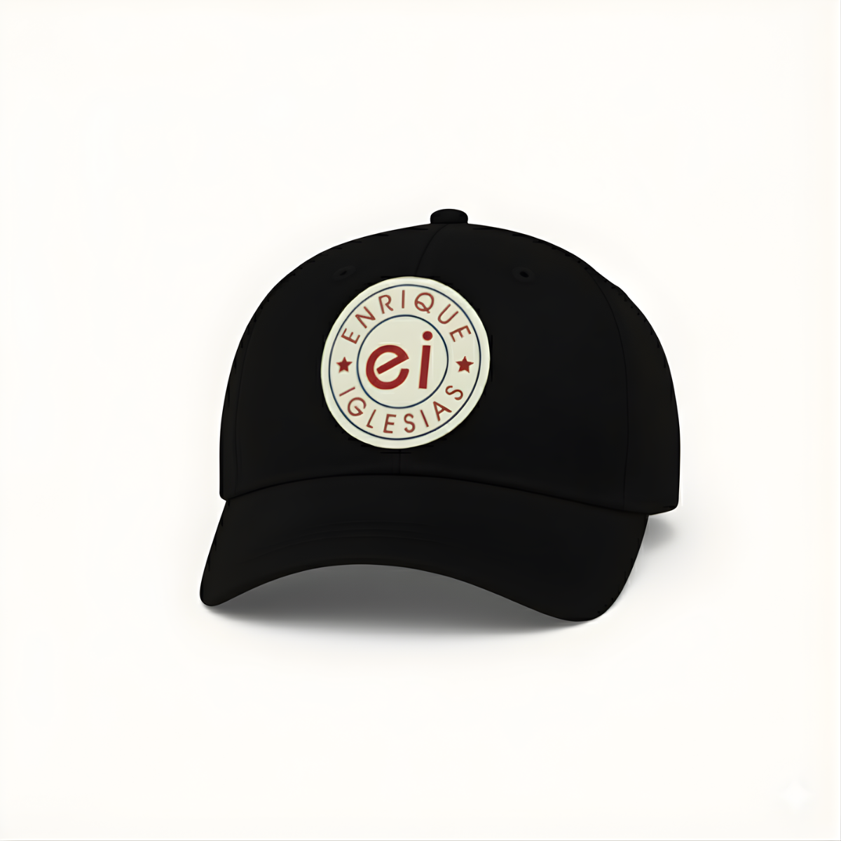 Enrique Iglesias EI Monogram Baseball Black Cap