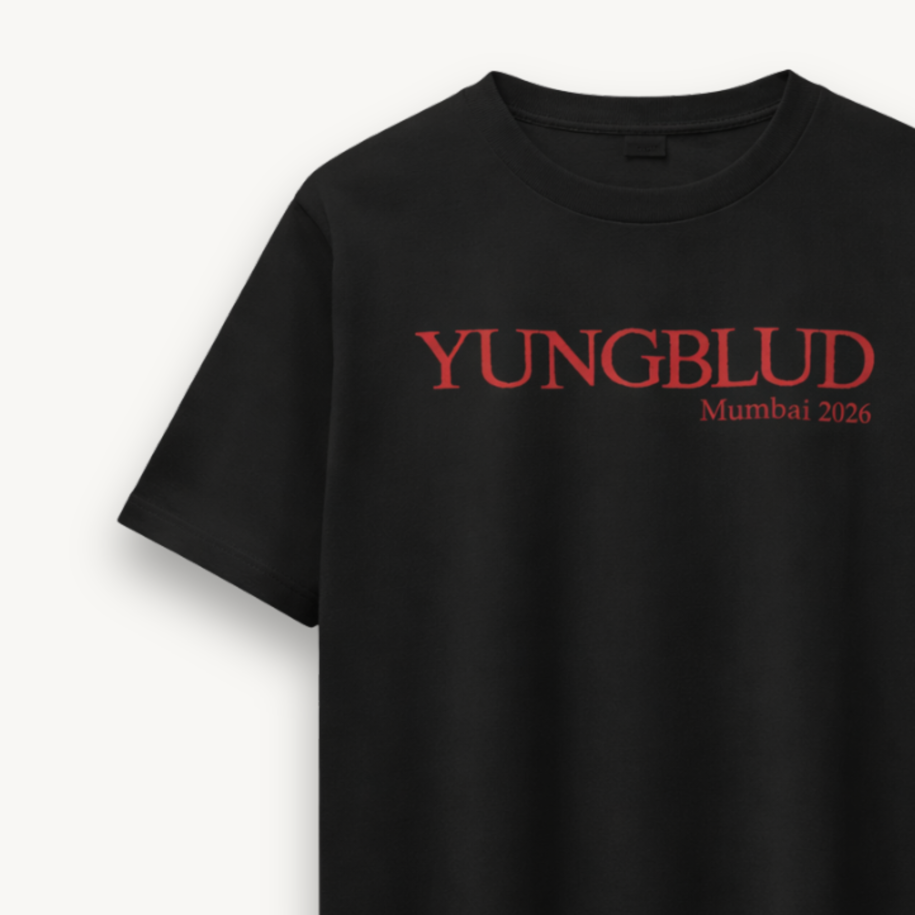 Yungblud Mumbai '26 Wings Black Regular Tee