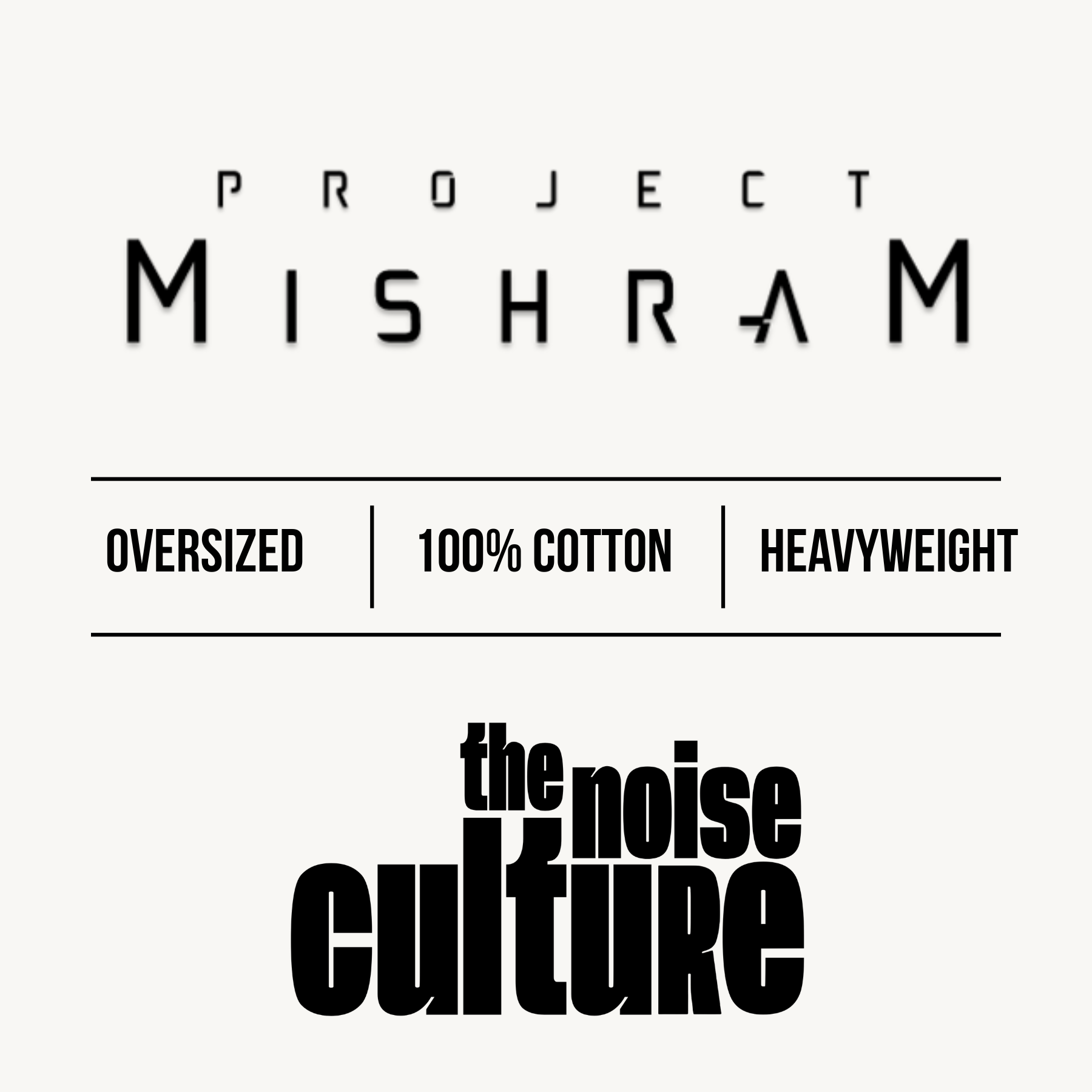 Project Mishram Tamasat Black Oversized Tee