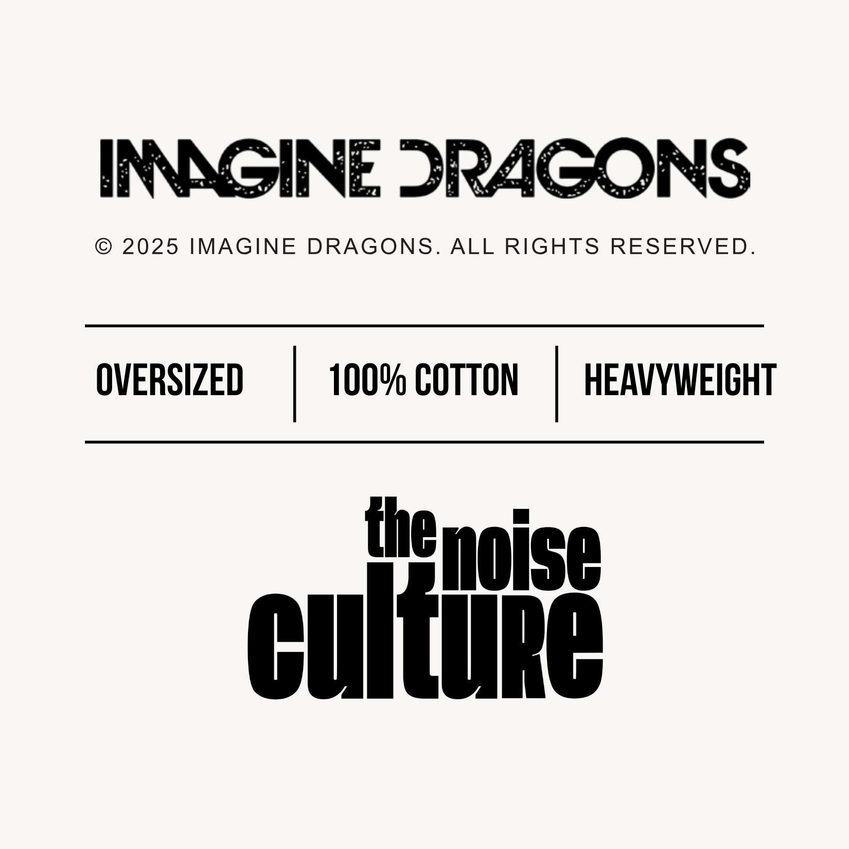Imagine Dragons Loom Globe Black Oversized Tee