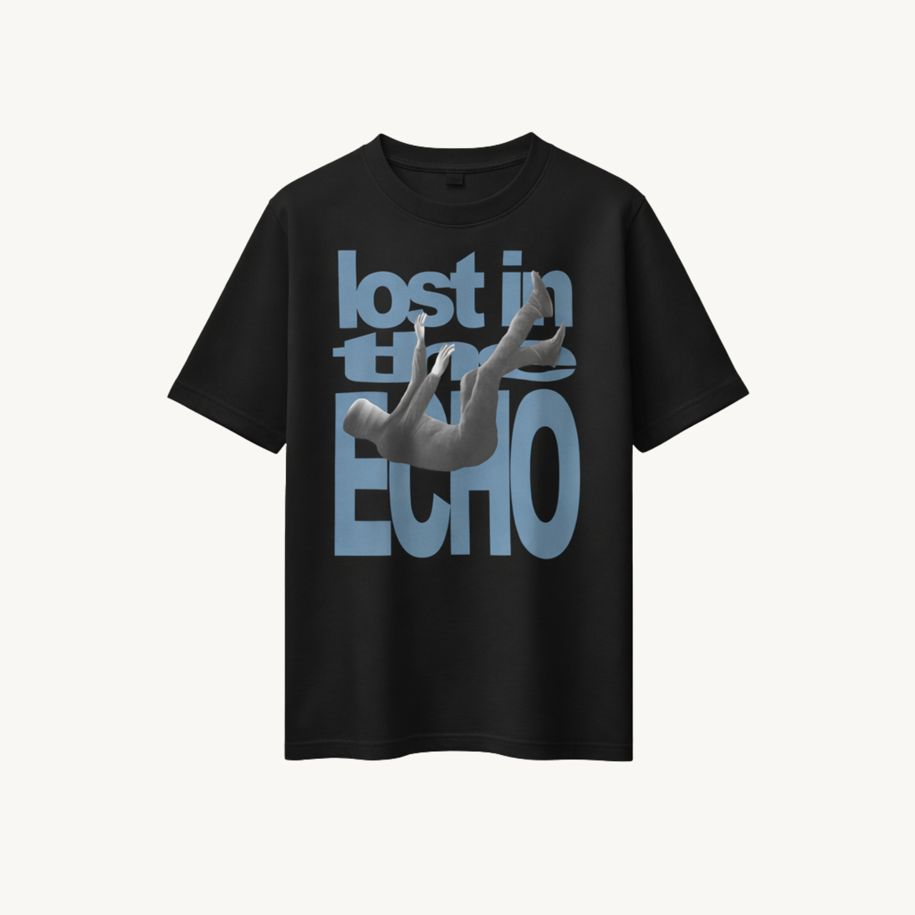 TNC Lost In The Echo Black Regular Tee