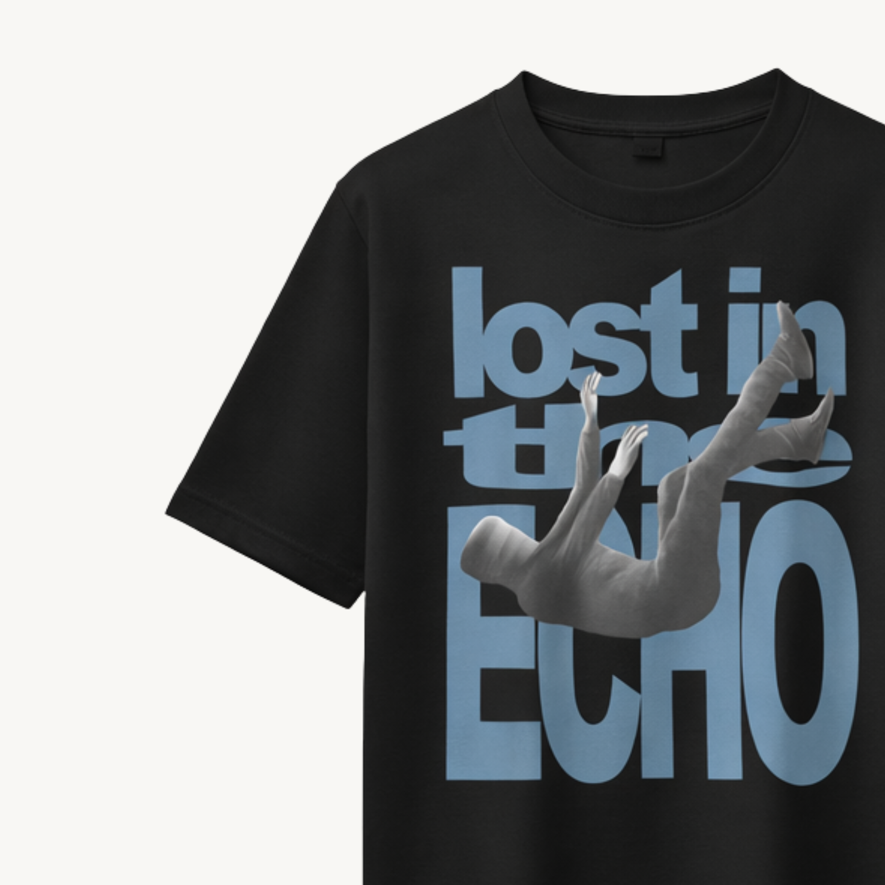 TNC Lost In The Echo Black Regular Tee