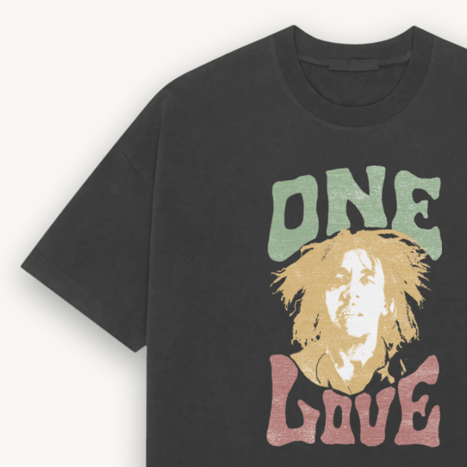 Bob Marley One Love Black Relaxed Tee