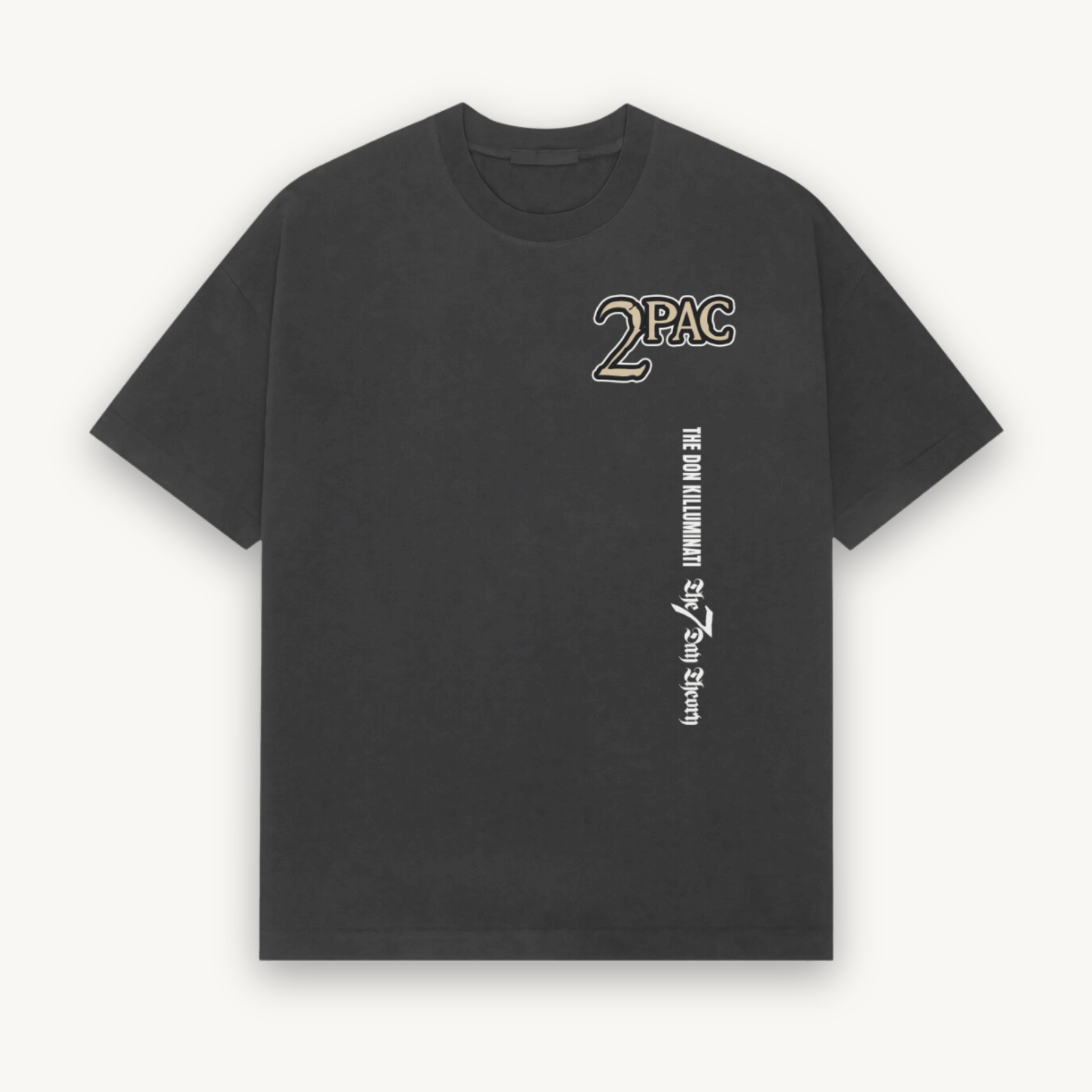 2Pac Don Killuminati Black Relaxed Tee