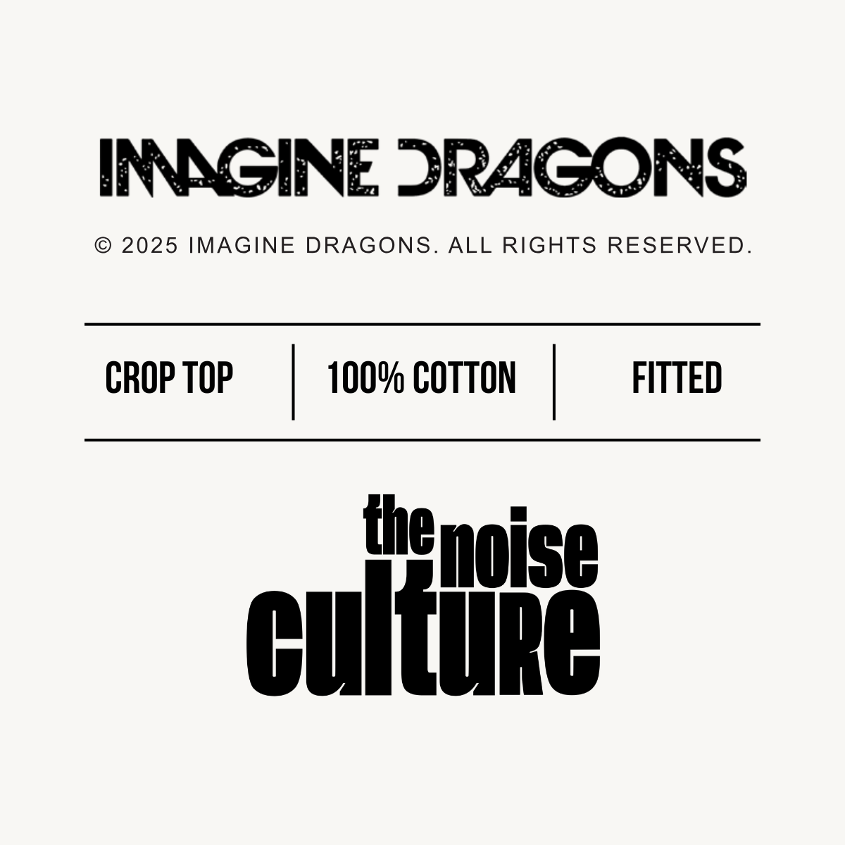 Imagine Dragons Loom World Tour Black Crop Top
