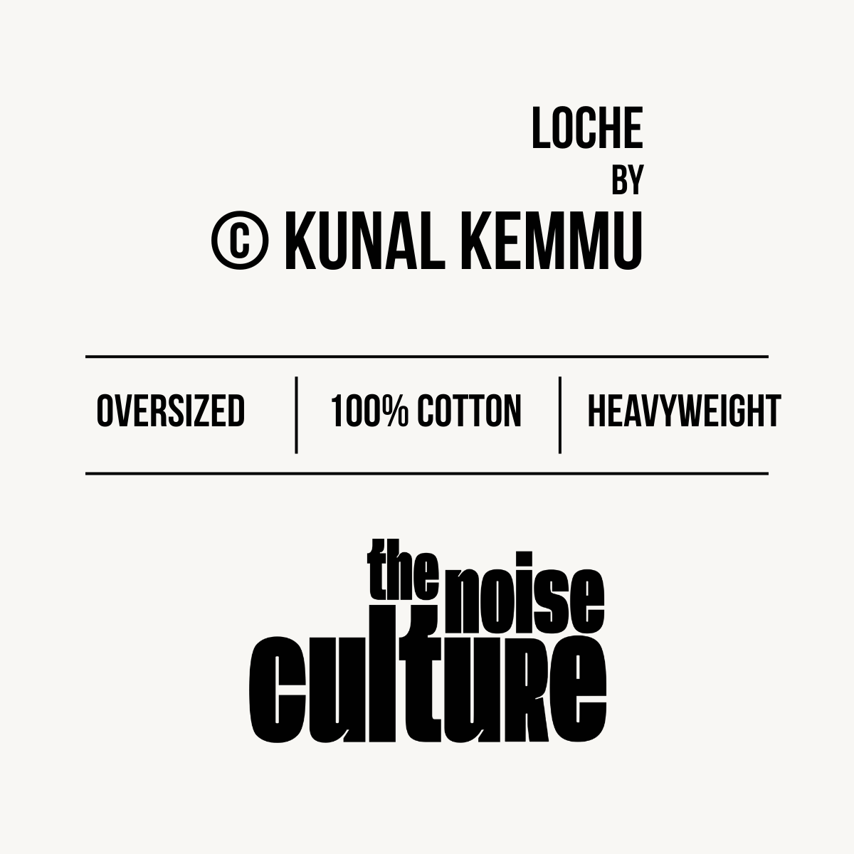 LOCHE Black OS Tee