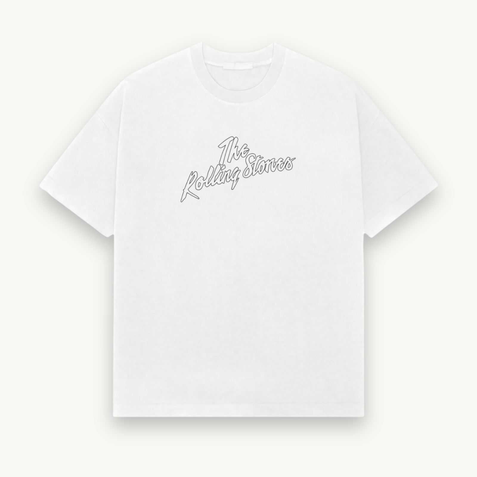 The Rolling Stones Dye Lick White Relaxed Tee