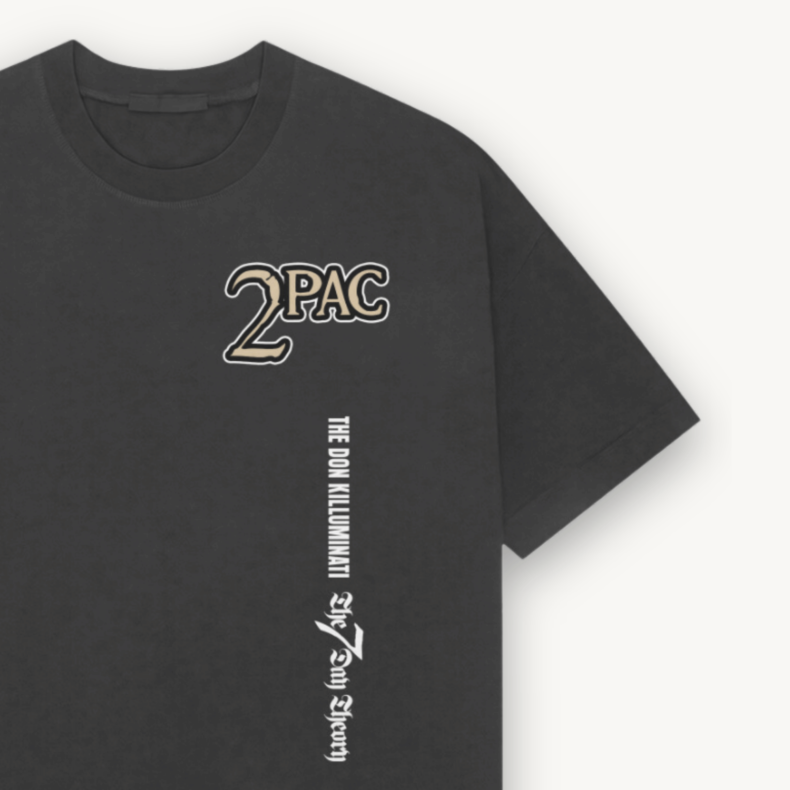 2Pac Don Killuminati Black Relaxed Tee