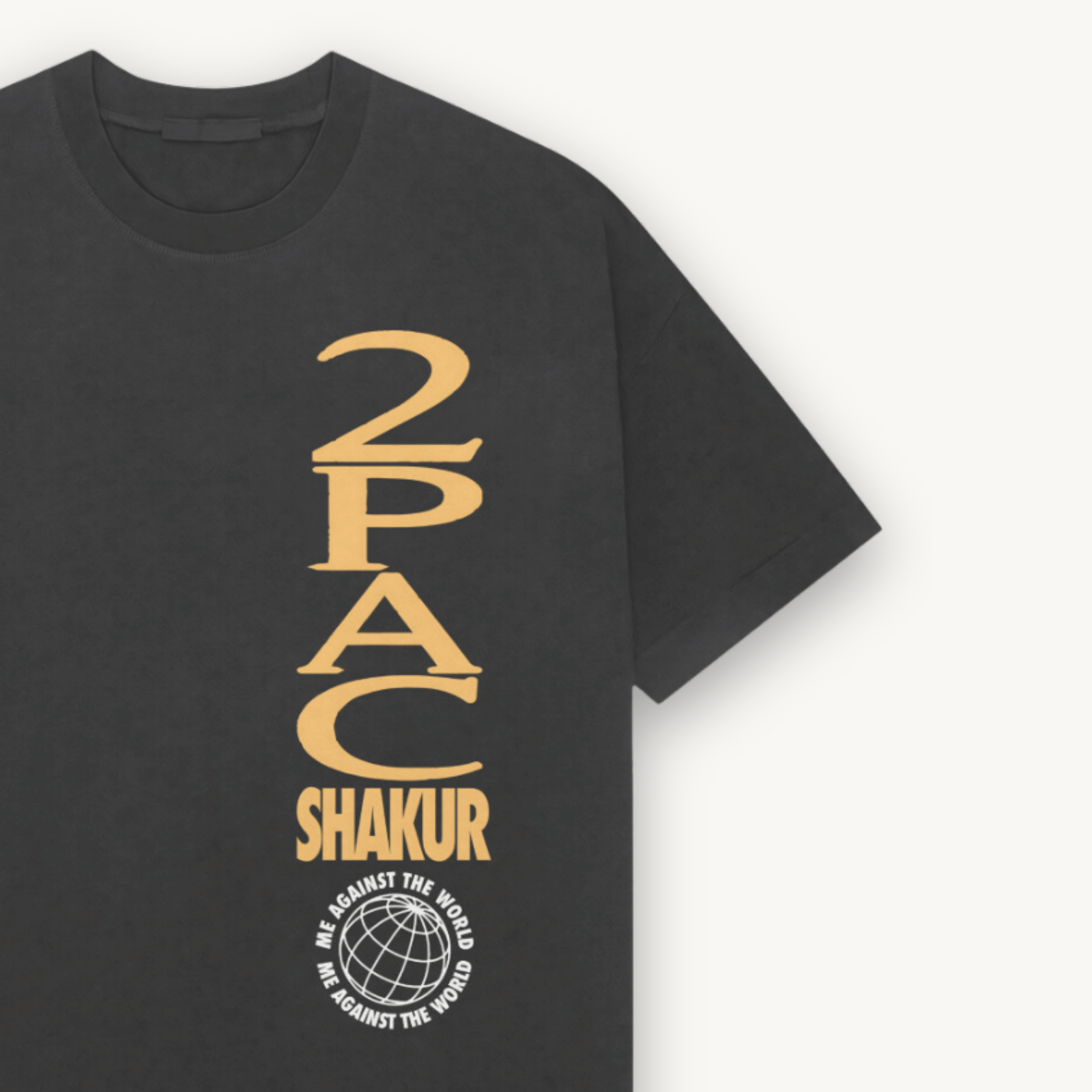 2Pac Me Against Black Relaxed Tee