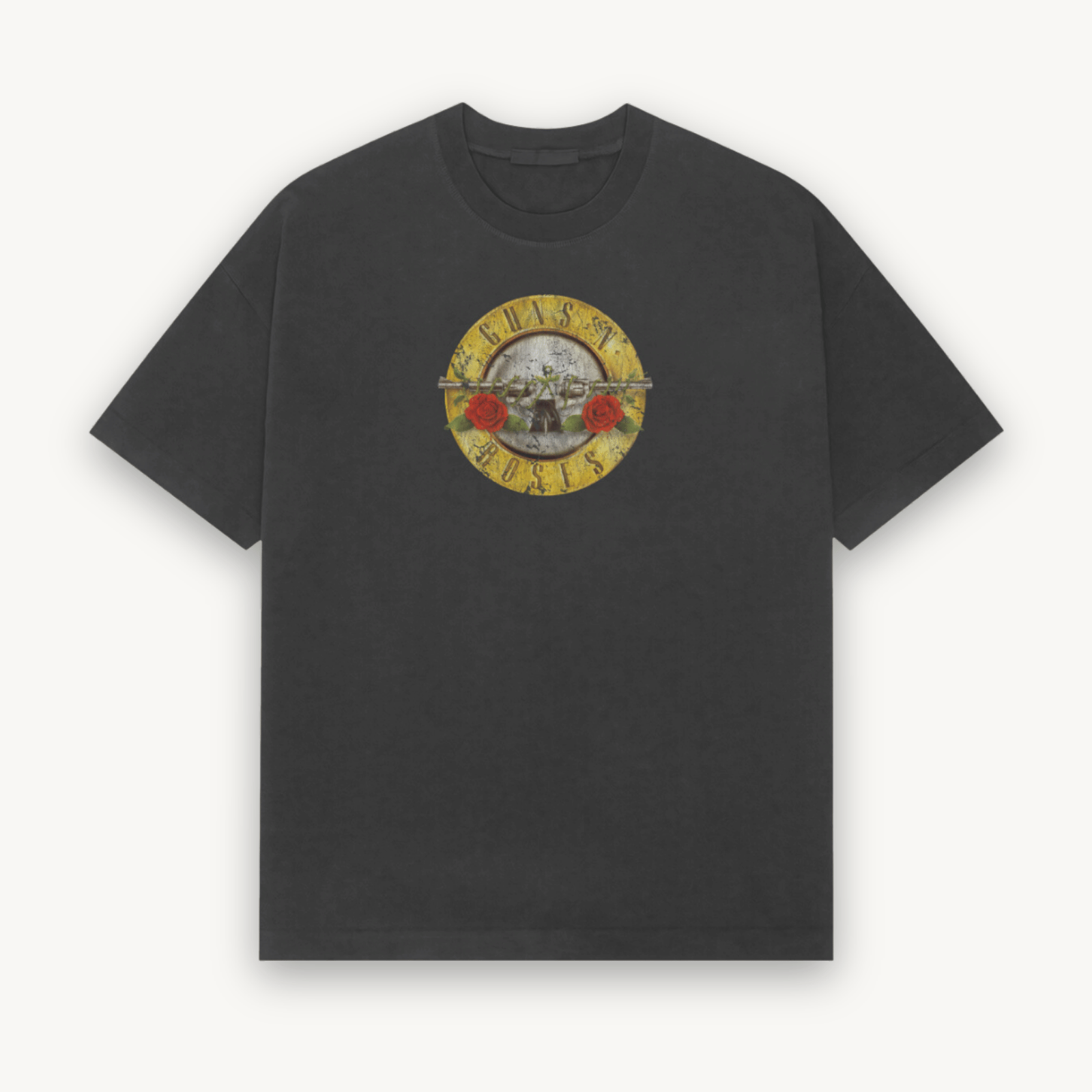 Guns N' Roses Vintage Logo Black Relaxed Tee