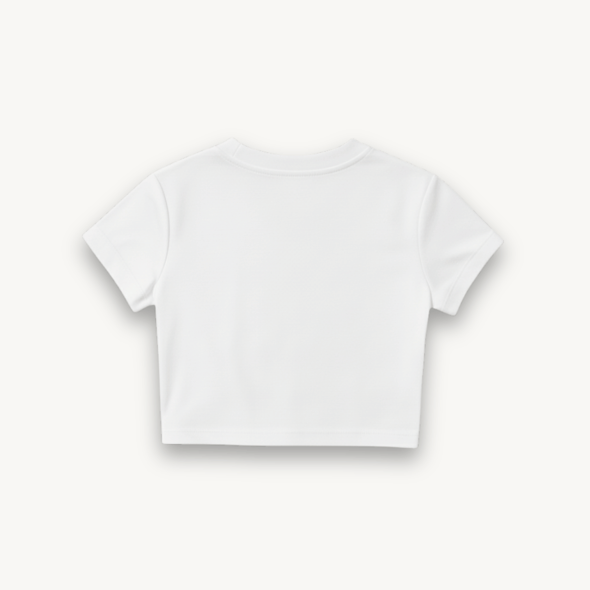 LOCHE White Crop Top