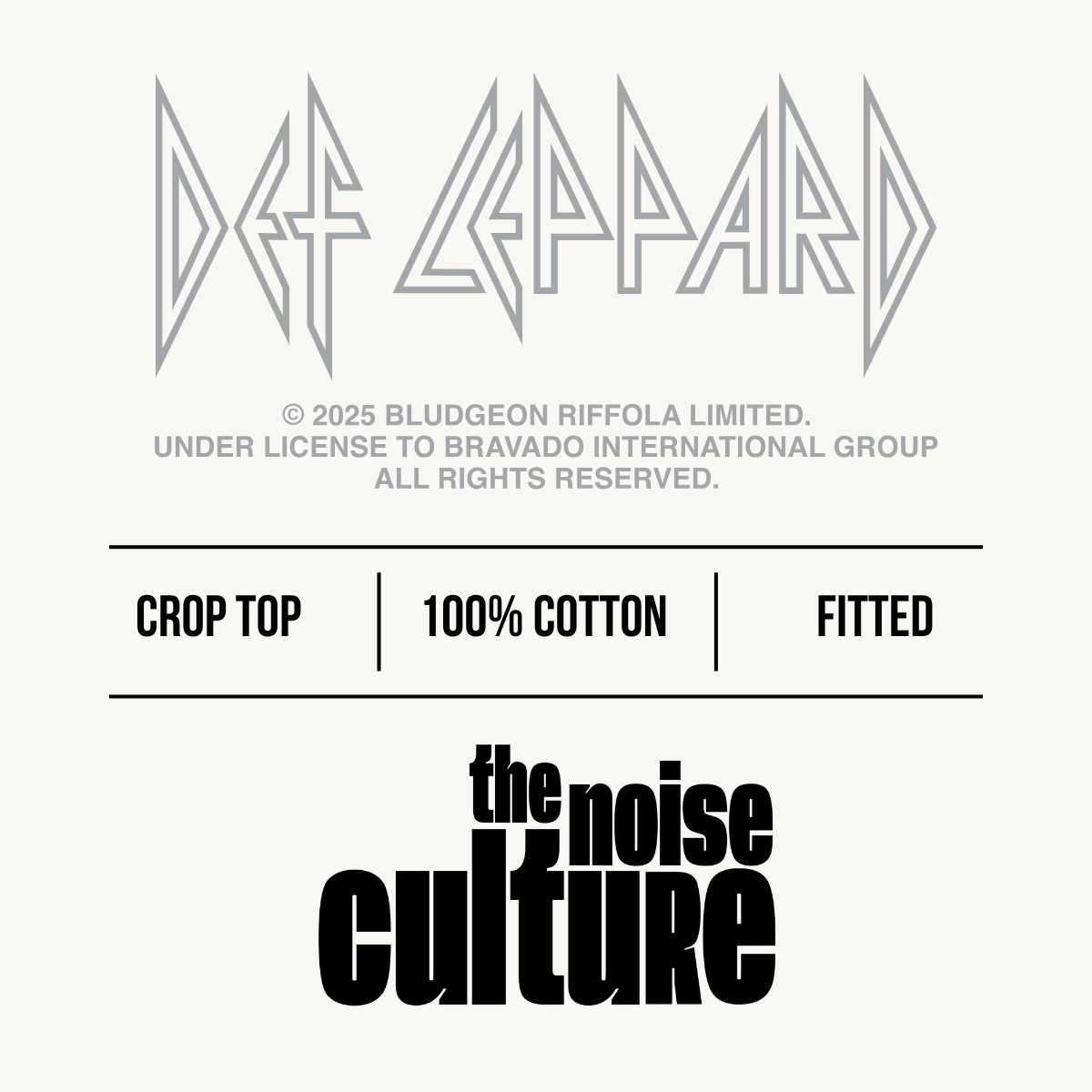 Def Leppard Drastic Symphonies Black Crop Top
