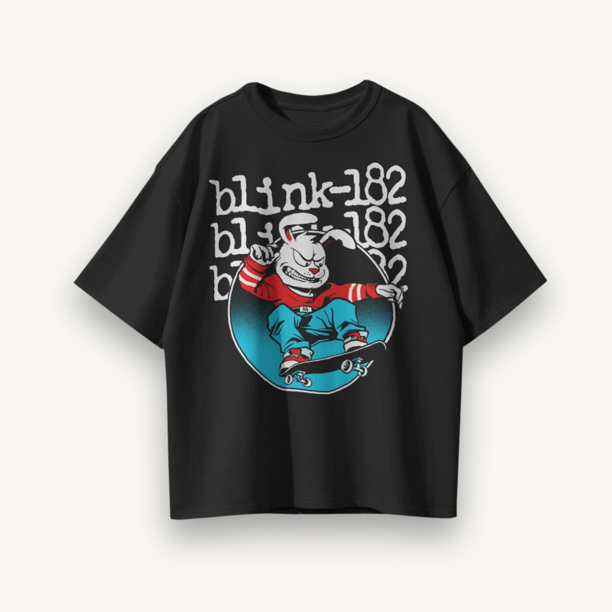 Blink-182 Sk8er Punk Black Oversized Tee