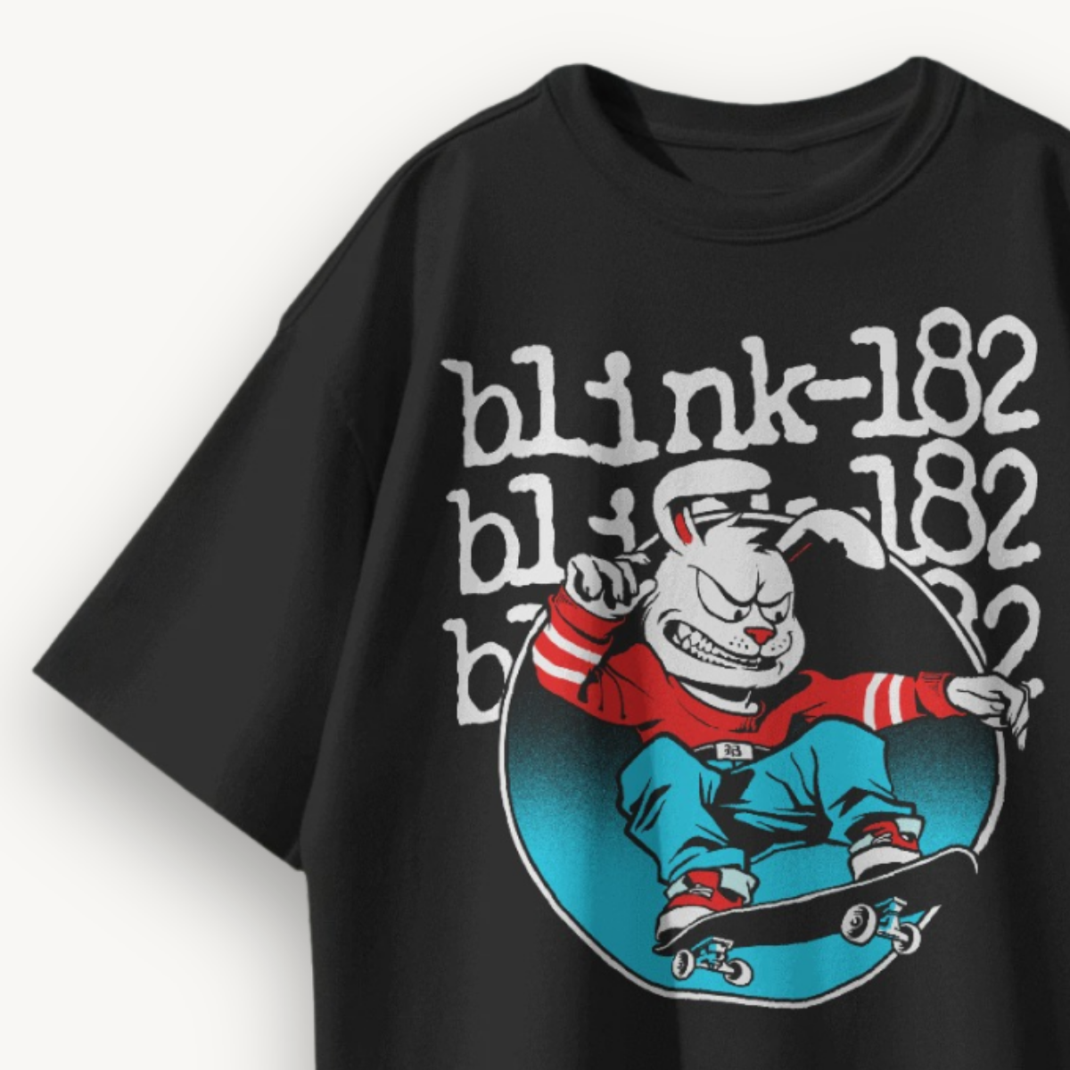 Blink-182 Sk8er Punk Black Oversized Tee