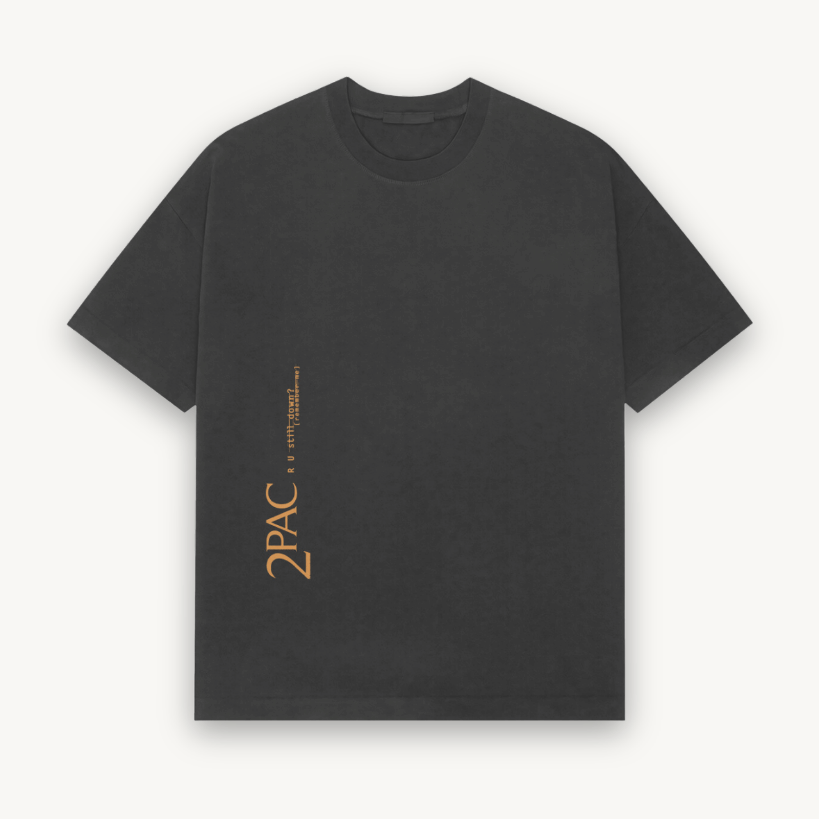 2Pac Still Down Black Relaxed Tee