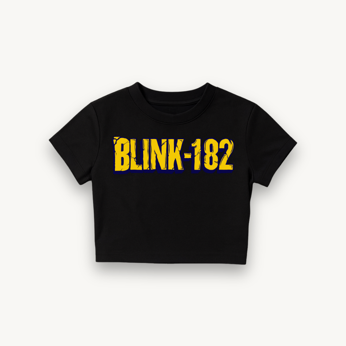 Blink-182 ‰ÛÏPop Disaster Tour Black Crop Top