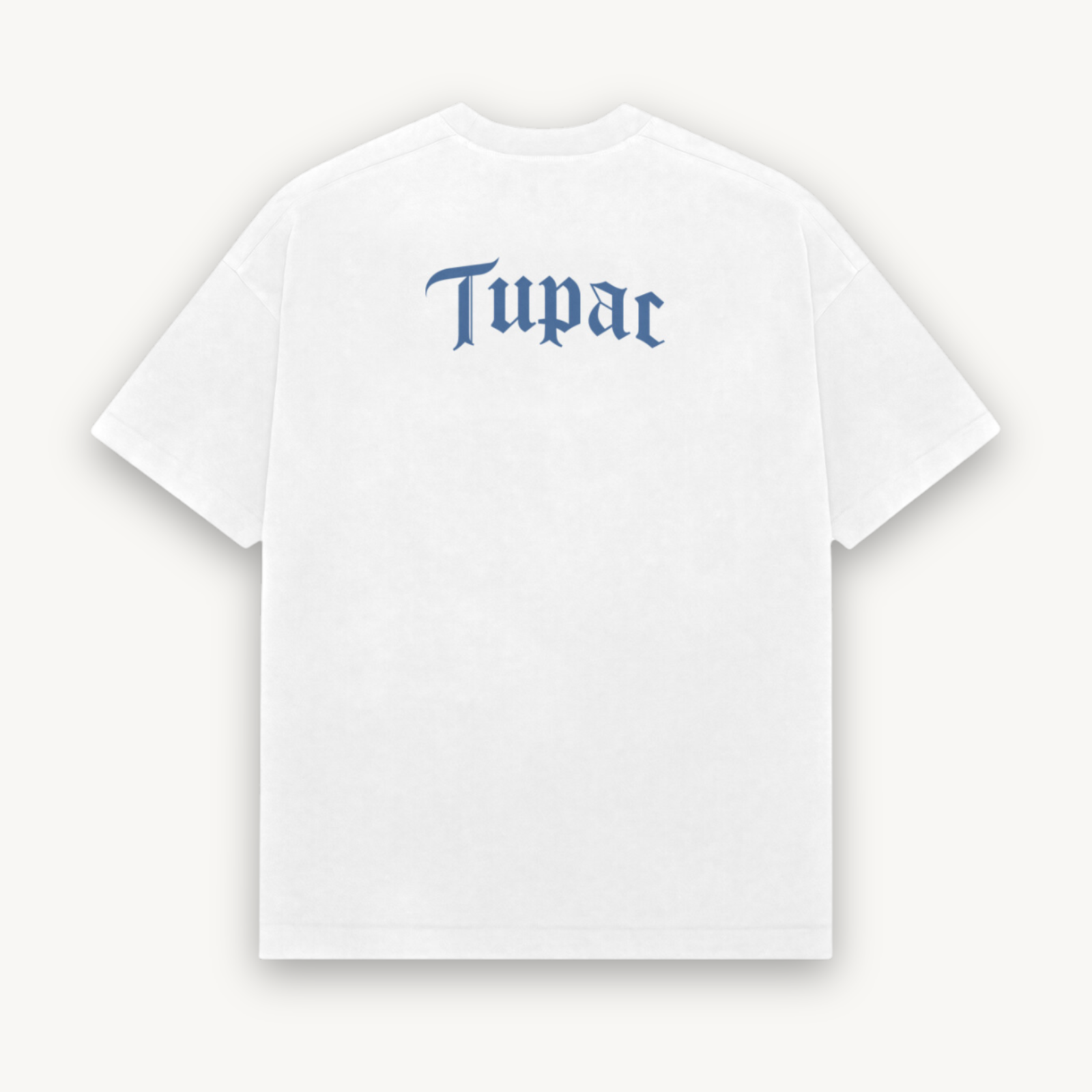 Official 2Pac Me Against White Relaxed Tee