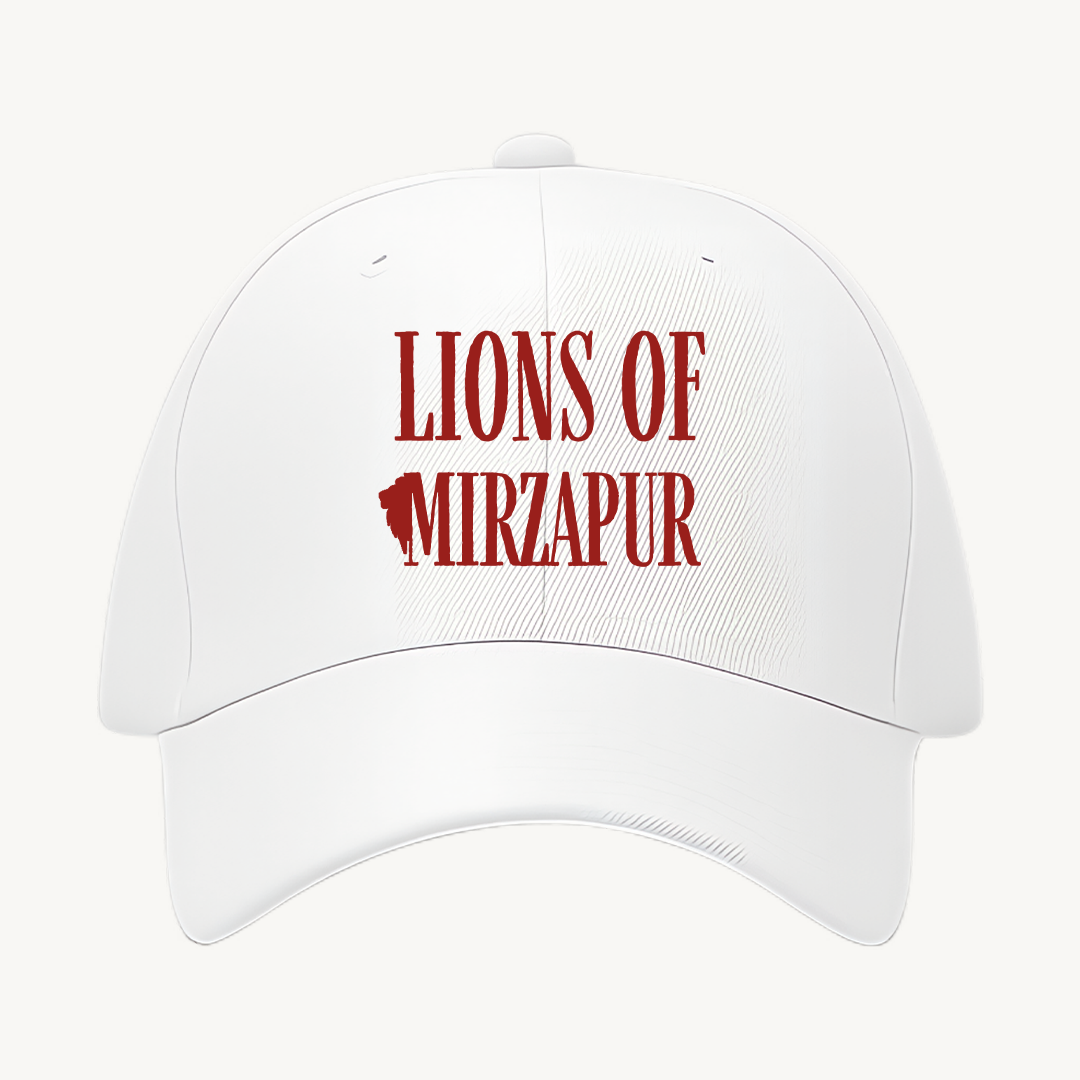 Mirzapur The Movie Lions of Mirzapur White Baseball Cap