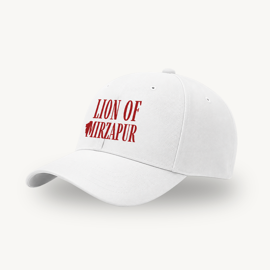 Mirzapur The Movie Lion of Mirzapur White Baseball Cap