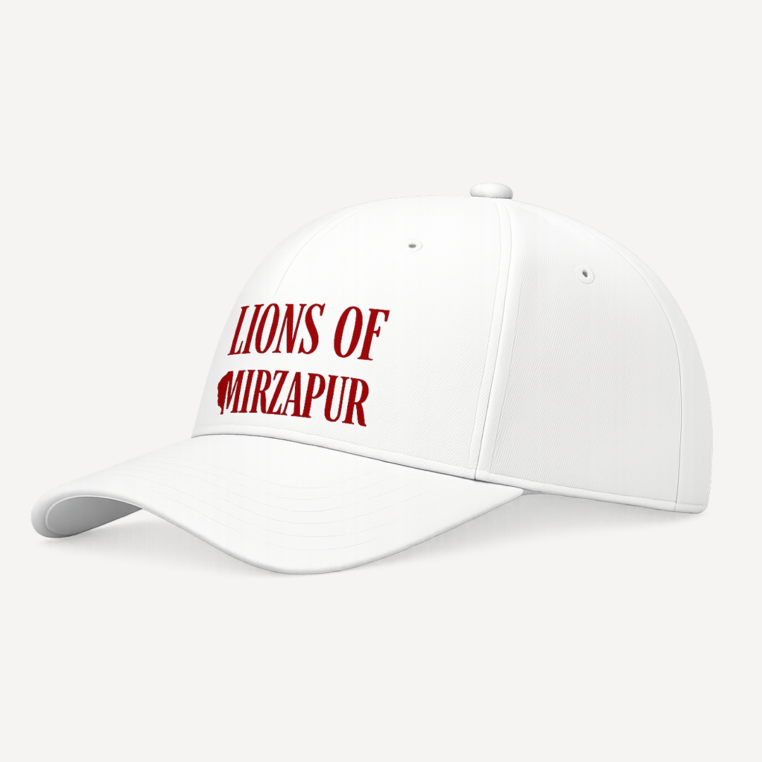Mirzapur The Movie Lions of Mirzapur White Baseball Cap