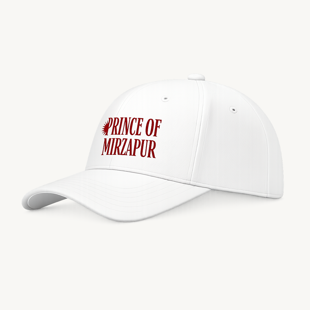 Mirzapur The Movie Prince of Mirzapur White Baseball Cap