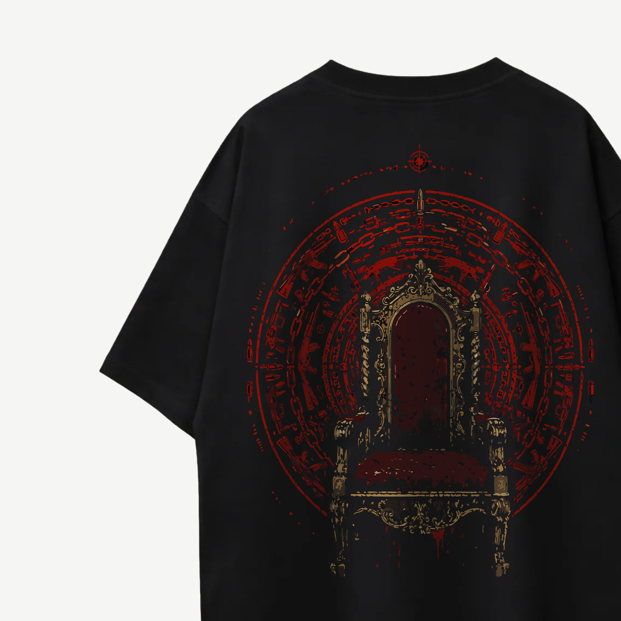 Mirzapur The Movie Mirzapur Ki Gaddi Black Oversized Tee