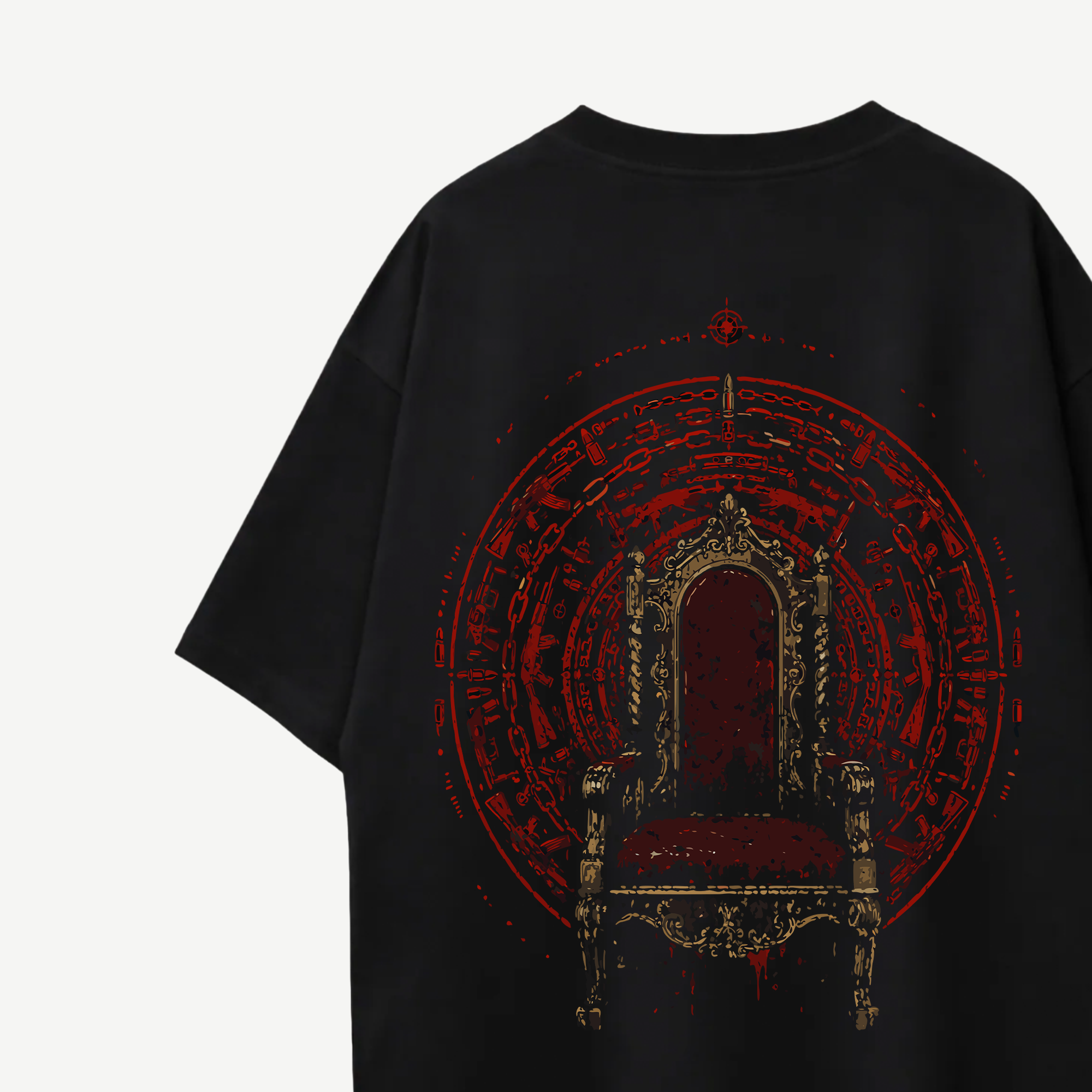 Mirzapur The Movie Mirzapur Ki Gaddi Black Oversized Tee