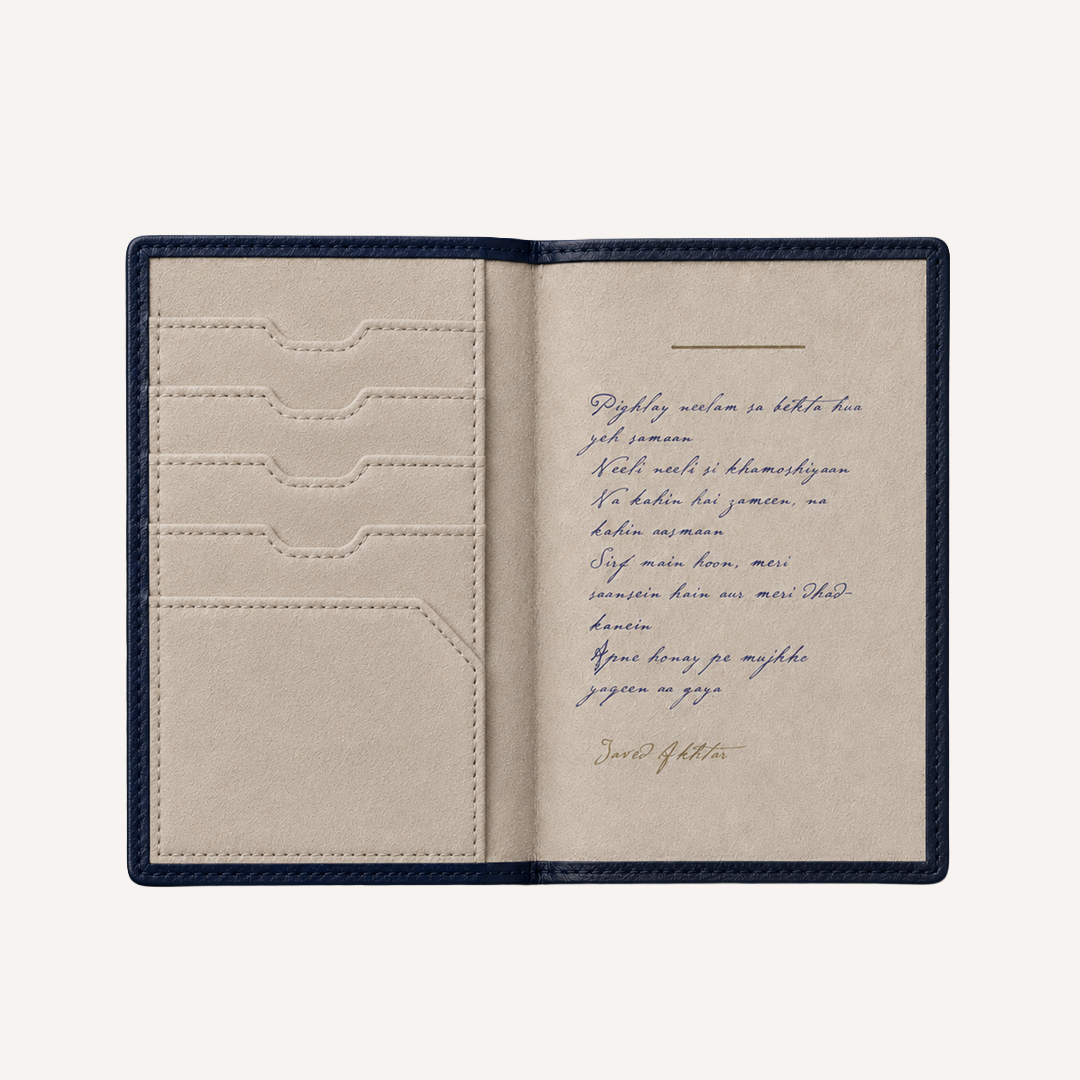 ZNMD Journey Map Midnight Passport Sleeve