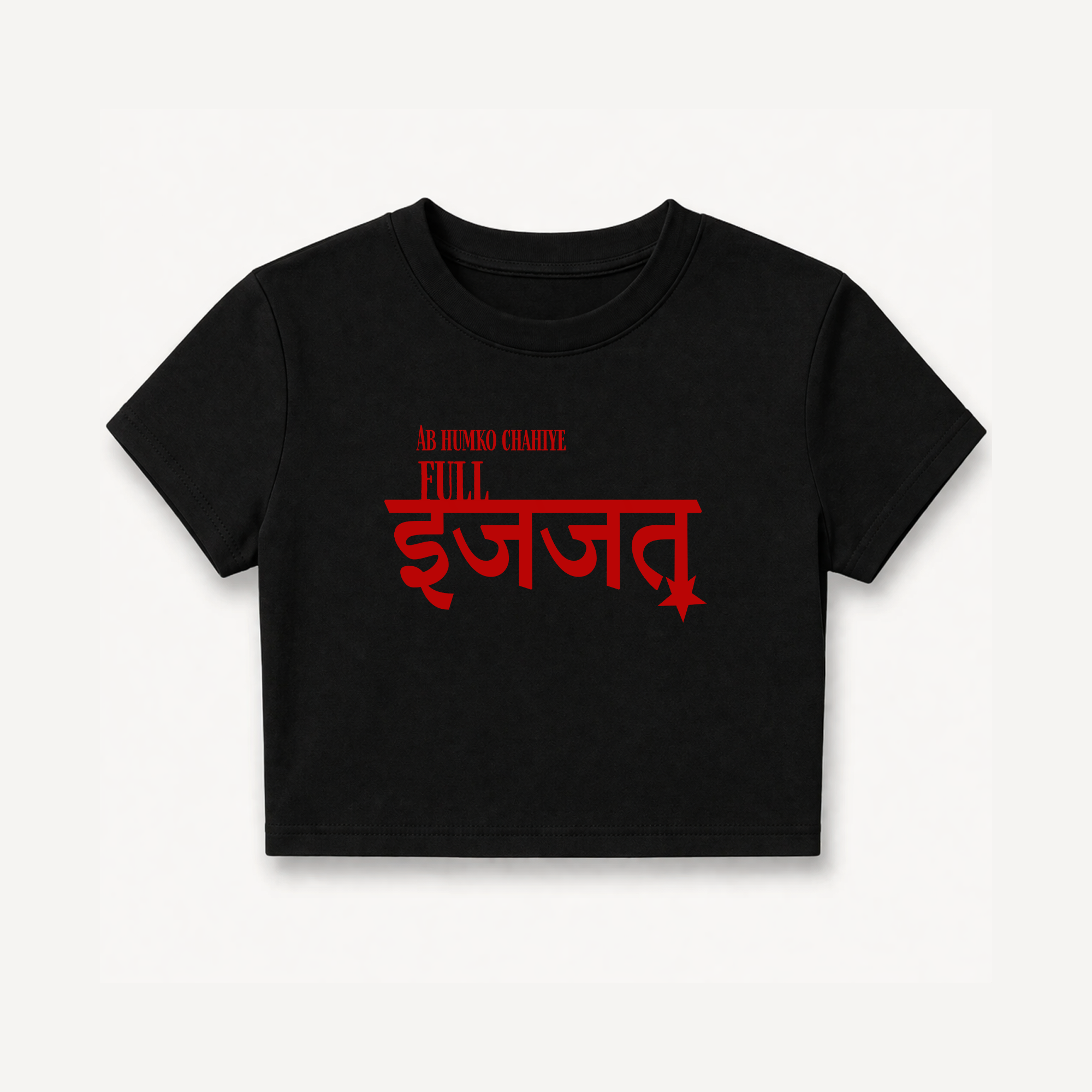 Mirzapur The Movie Full Izzat Black Crop Top