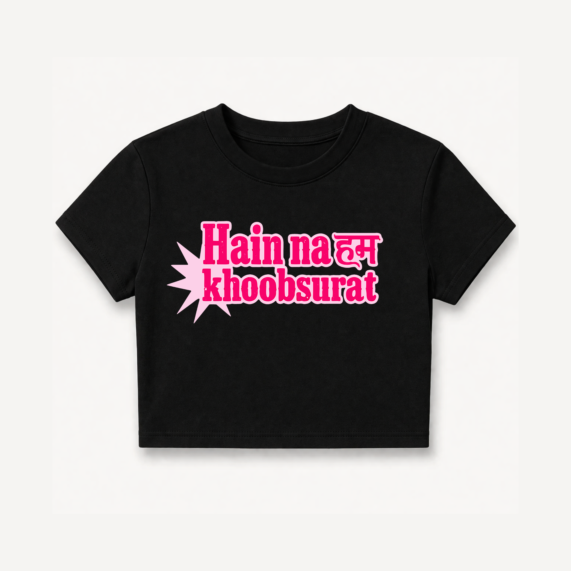 Mirzapur The Movie Hain Na Hum Khoobsurat Black Crop Top