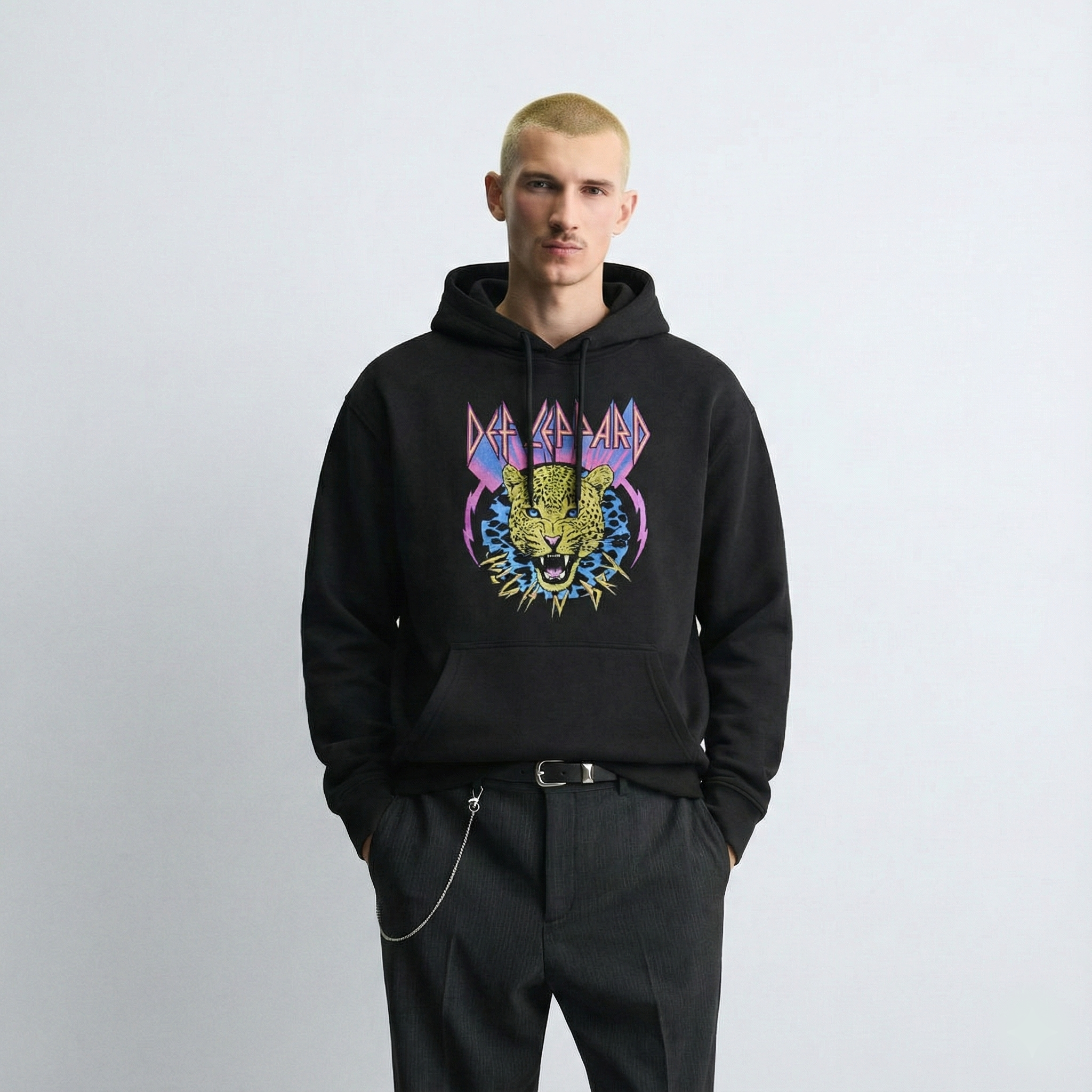 Def Leppard Leopard Black Hoodie