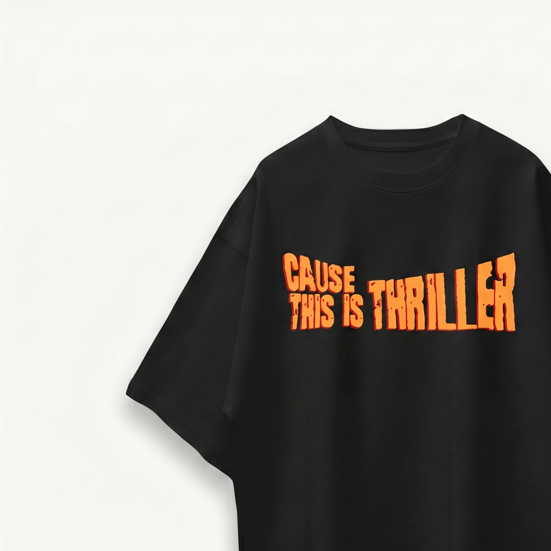 TNC Thriller Graveyard Black Oversized Tee