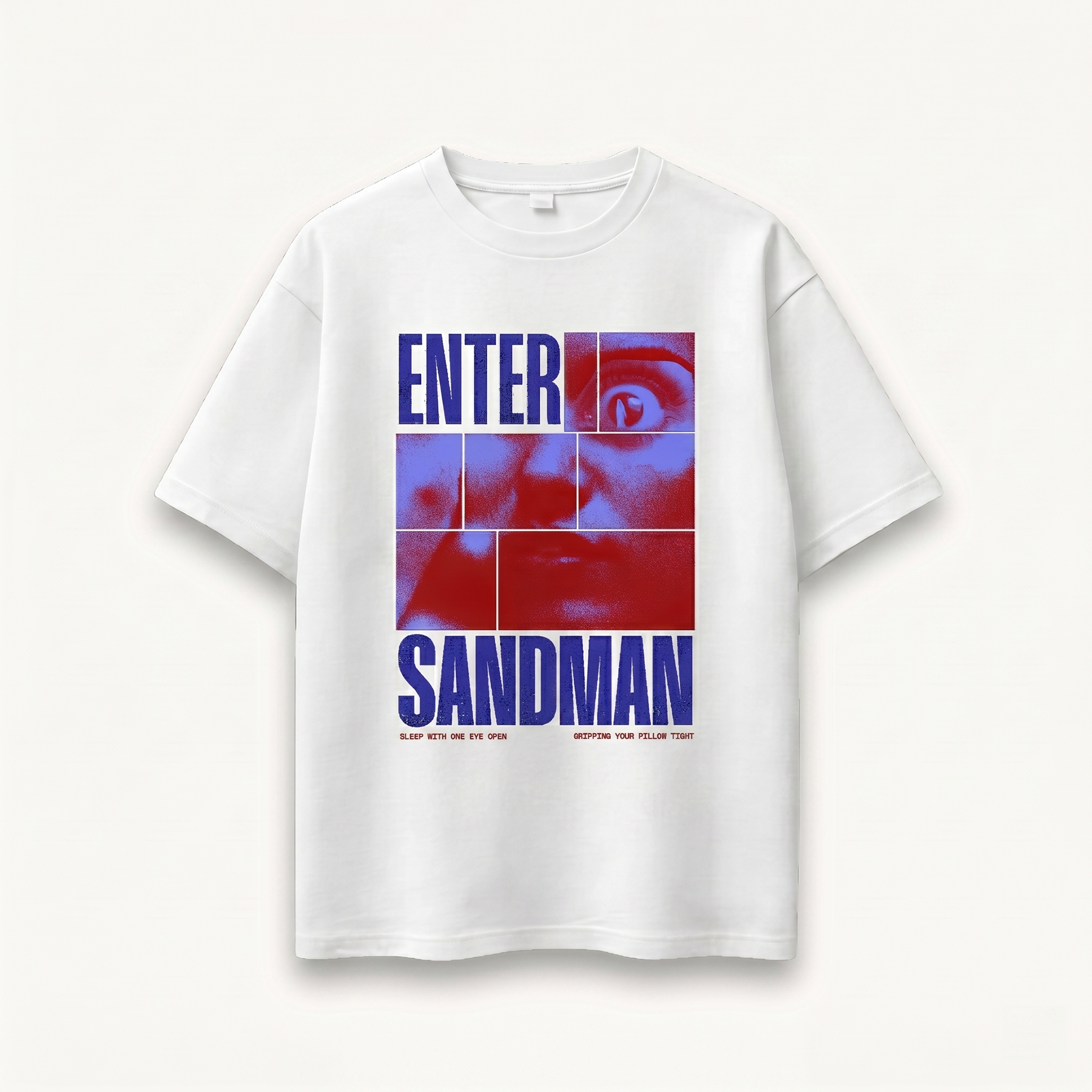 TNC Enter Sandman Mosaic White Relaxed Tee