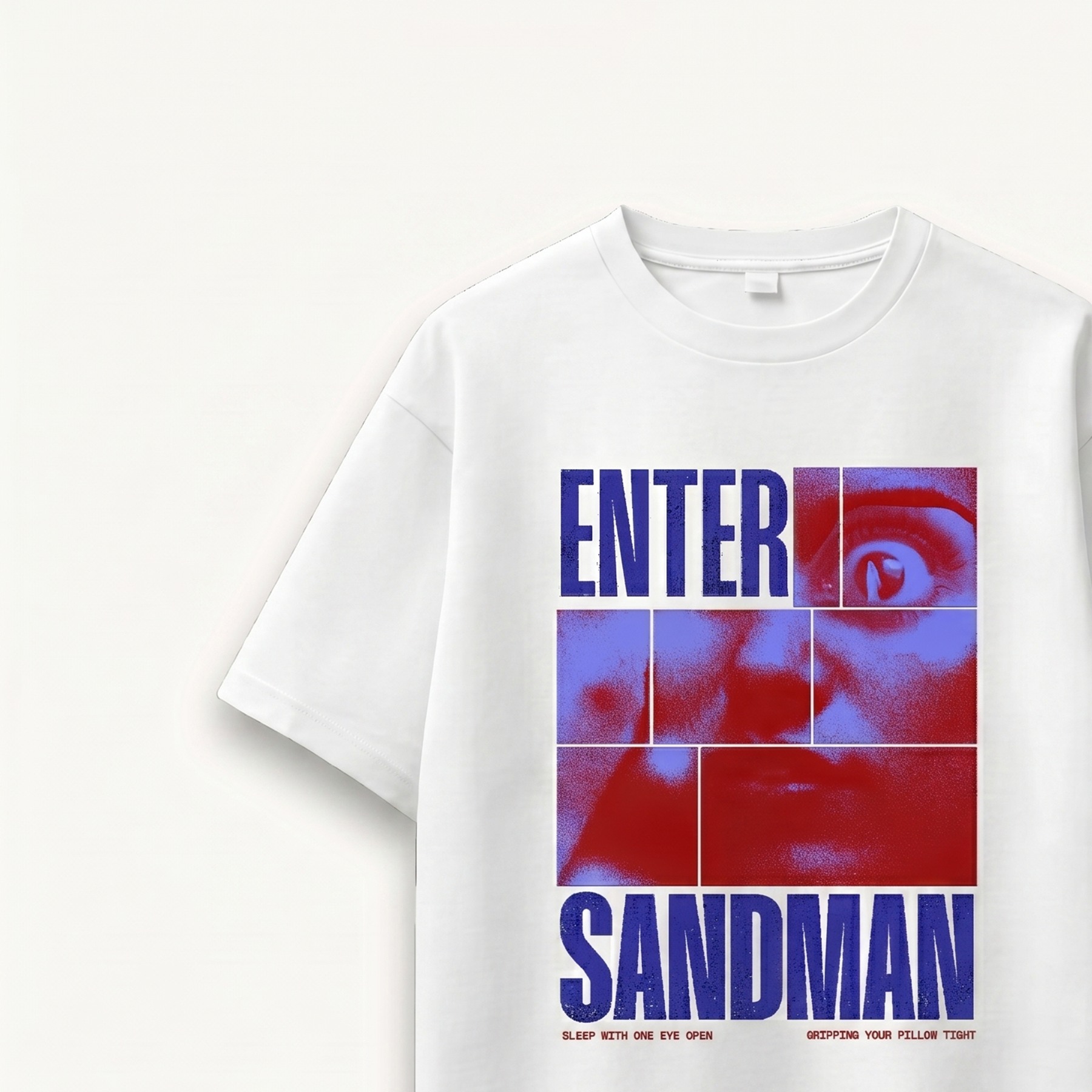 TNC Enter Sandman Mosaic White Relaxed Tee
