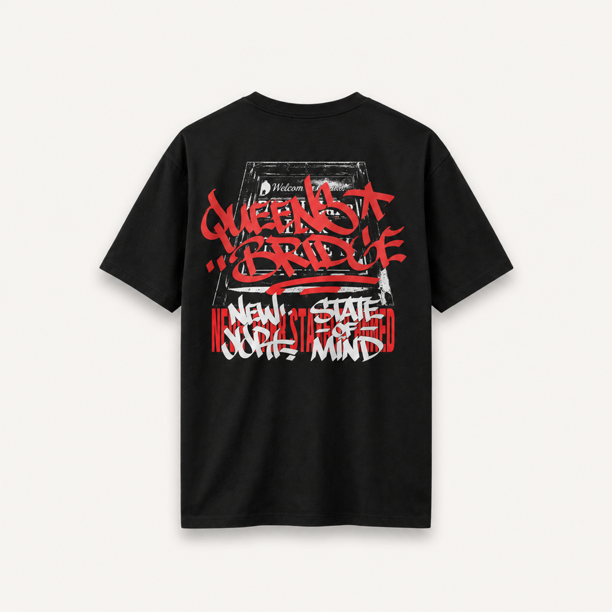 Nas NY State Of Mind Black Relaxed Tee back