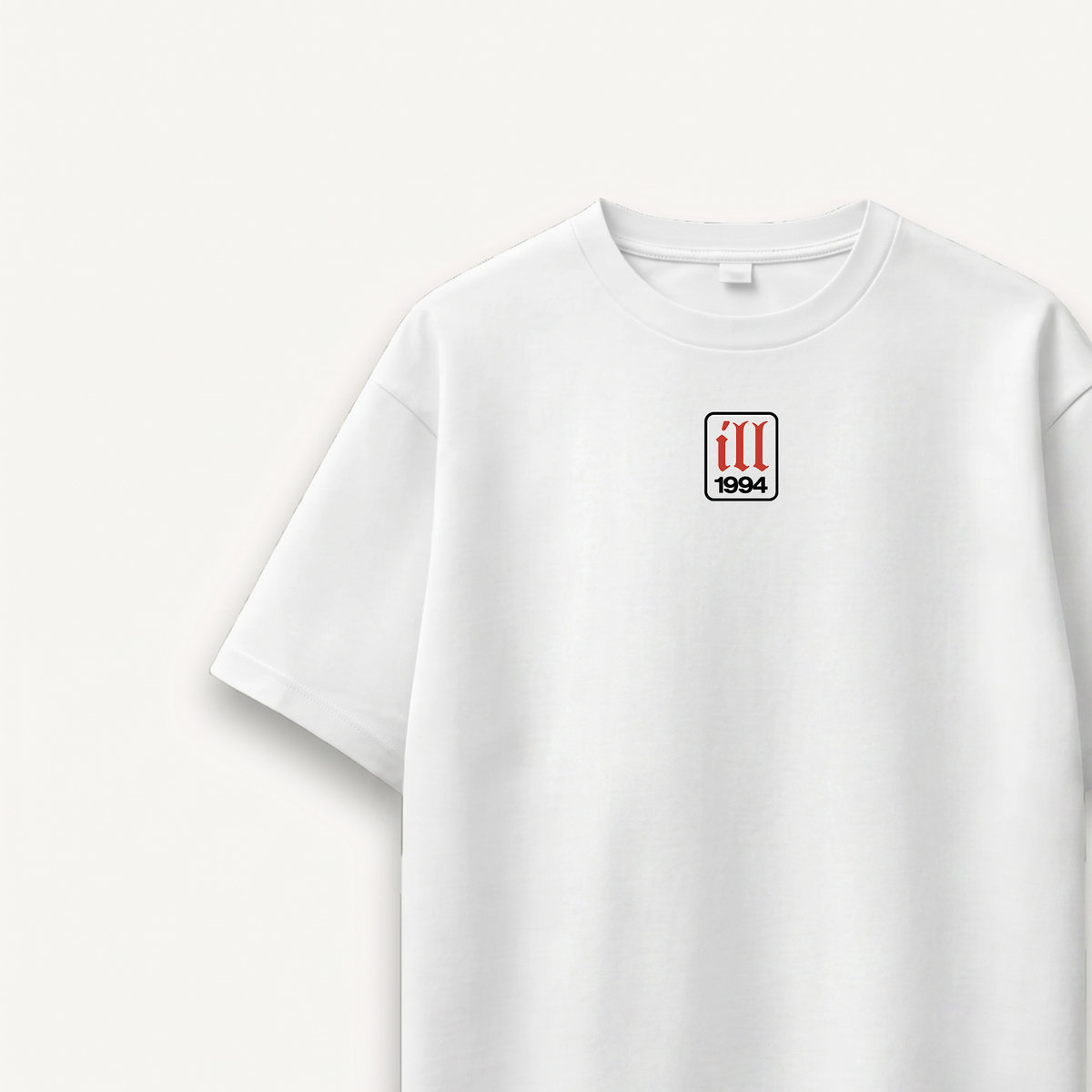 Nas Illmatic 1994 White Relaxed Tee front close-up