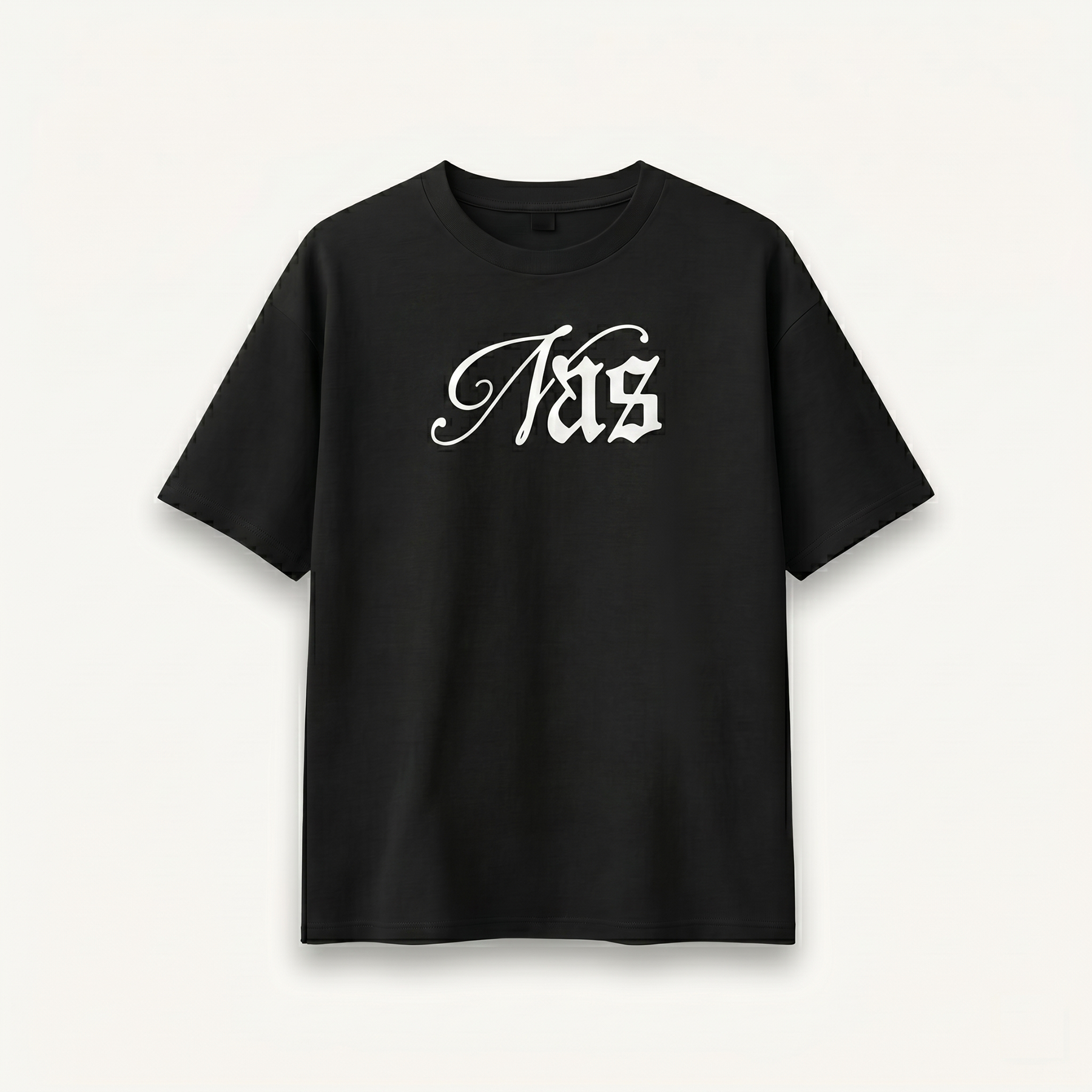 Nas God’s Son Black Relaxed Tee front
