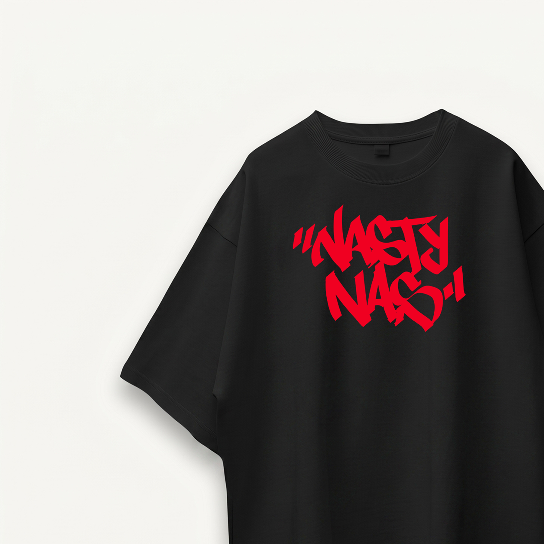 Nas Nasty Nas Black Oversized Tee