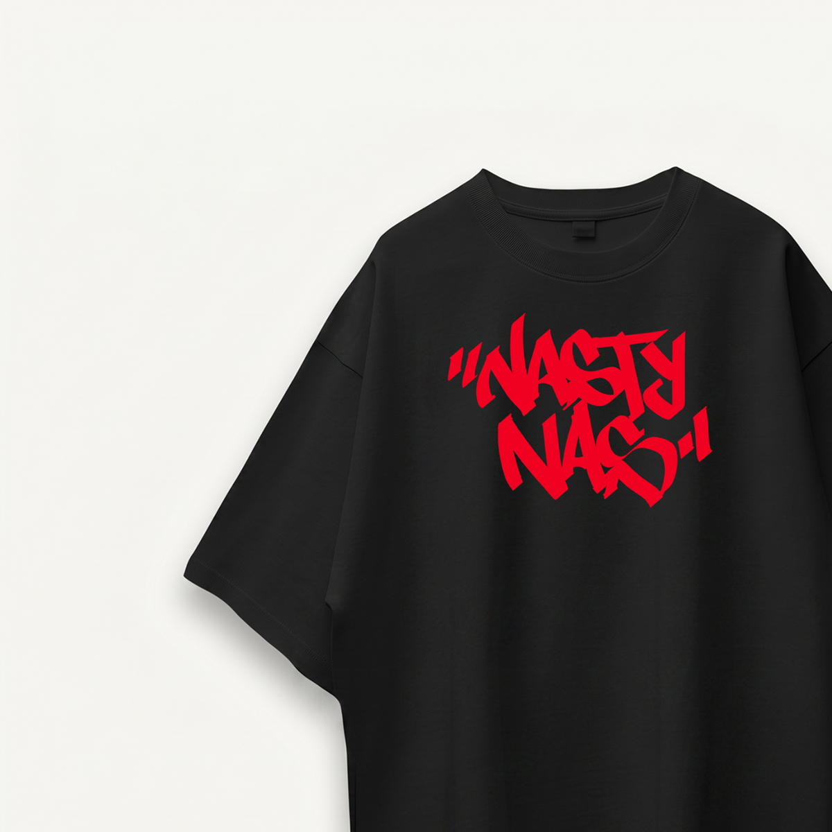 Nas Nasty Nas Black Oversized Tee