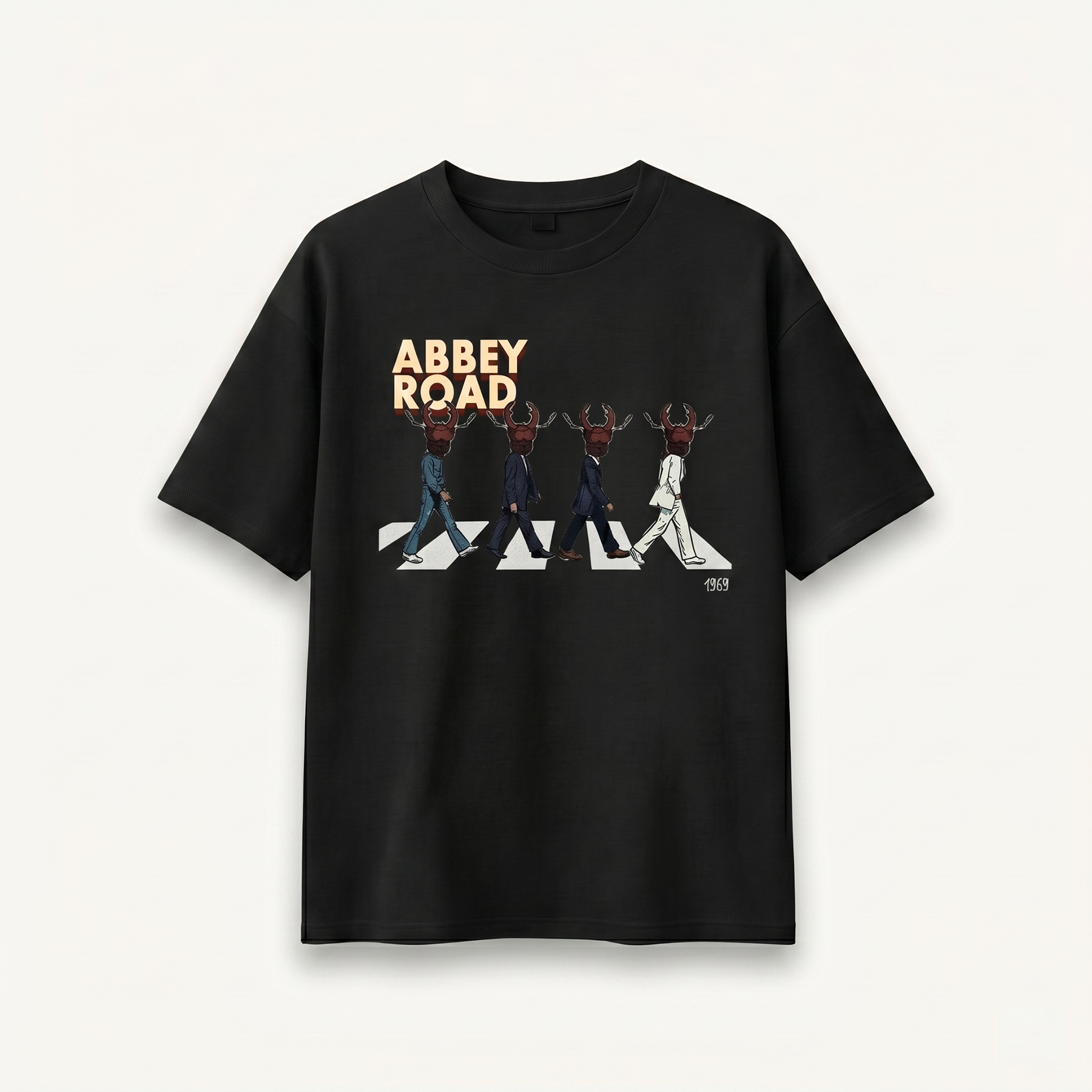 TNC Abbey Road Procession Black Relaxed Tee