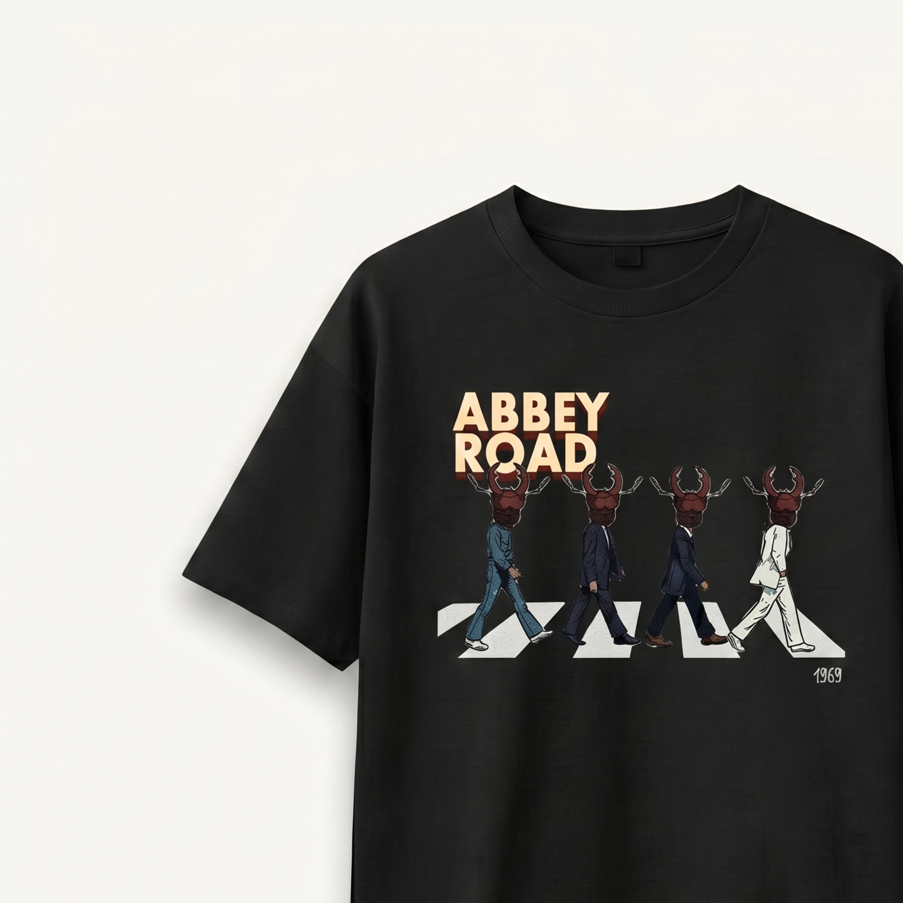 TNC Abbey Road Procession Black Relaxed Tee