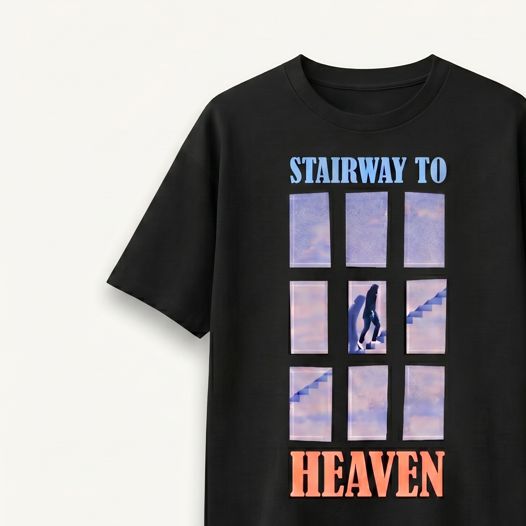 TNC Stairway to Heaven Portal Black Relaxed Tee
