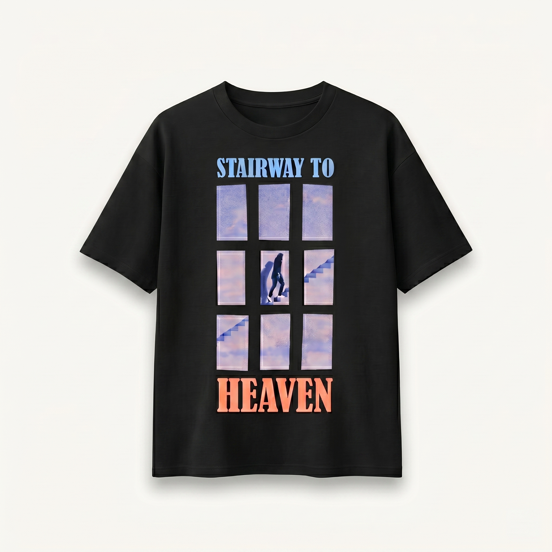 TNC Stairway to Heaven Portal Black Relaxed Tee
